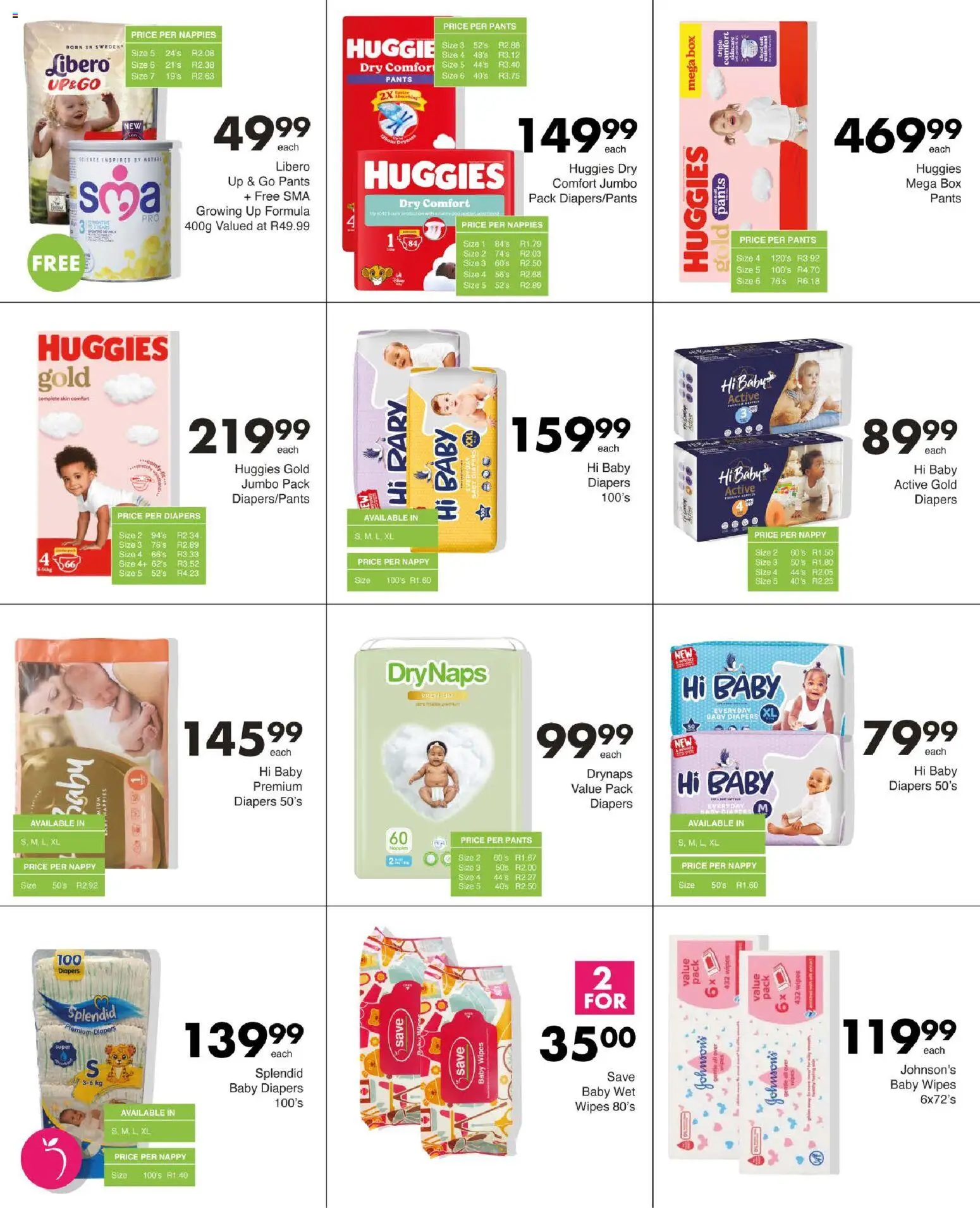 New Save catalogue – valid from 13/08/2026 | Page: 56 | Products: Pants, Tray, Diapers, Box
