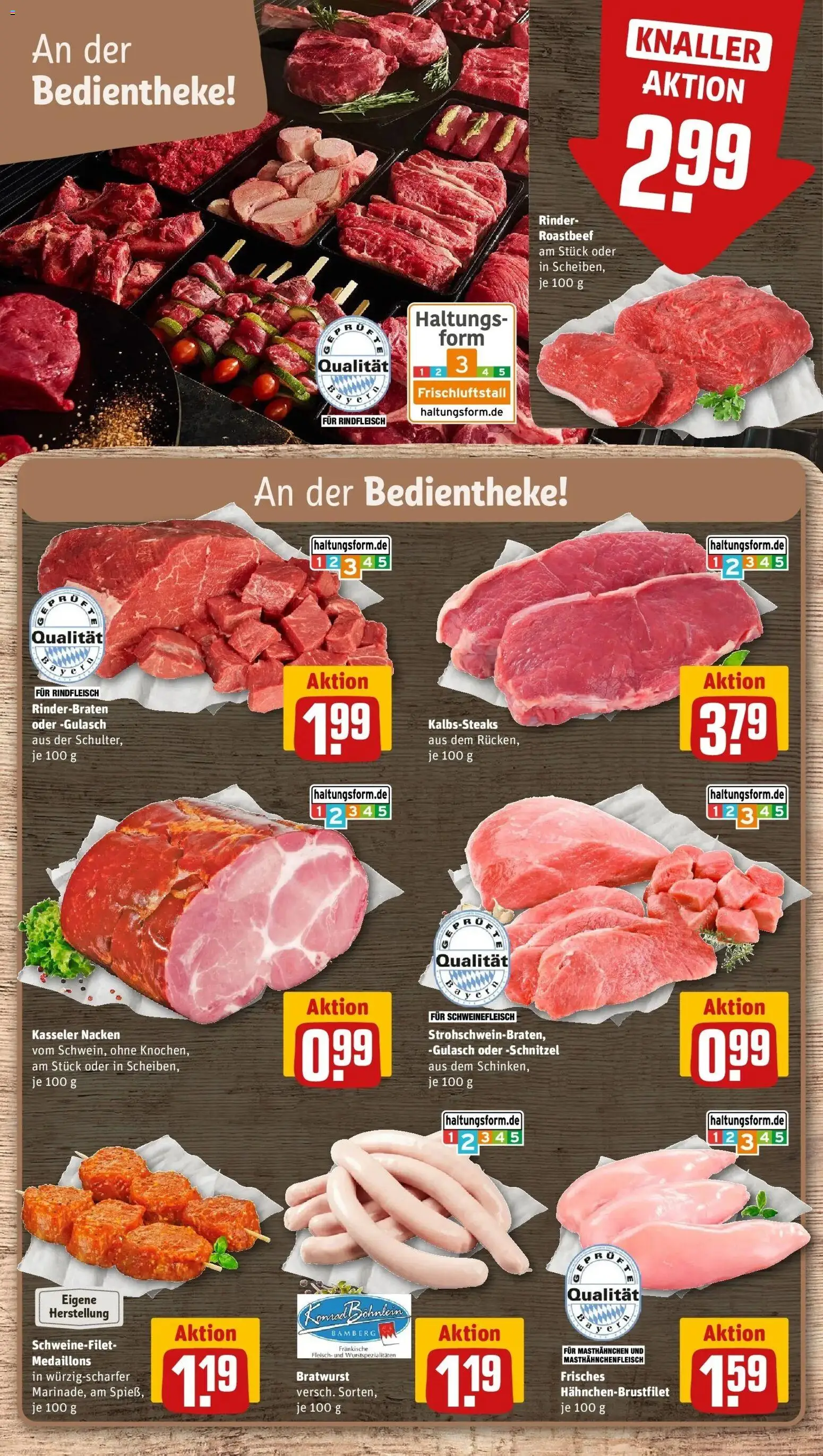 REWE Prospekt ab 19.10.2026 zum Blättern » Angebote | Seite: 10 | Produkte: Schnitzel, Schweinefilet, Gulasch, Fleisch