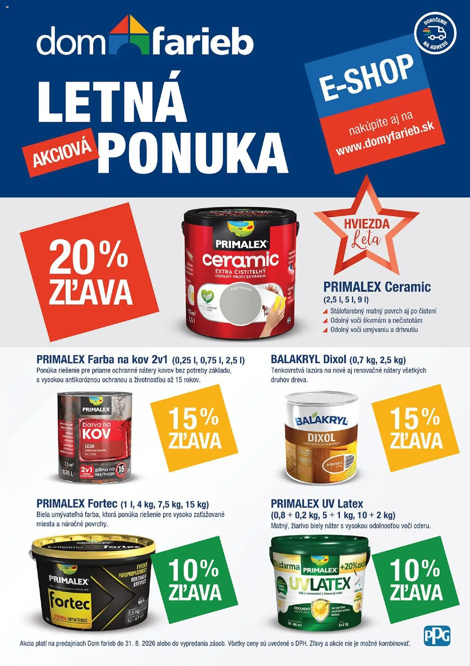 Nové Dom farieb akcie – leták je platný od 01.07.2026 | Strana: 1