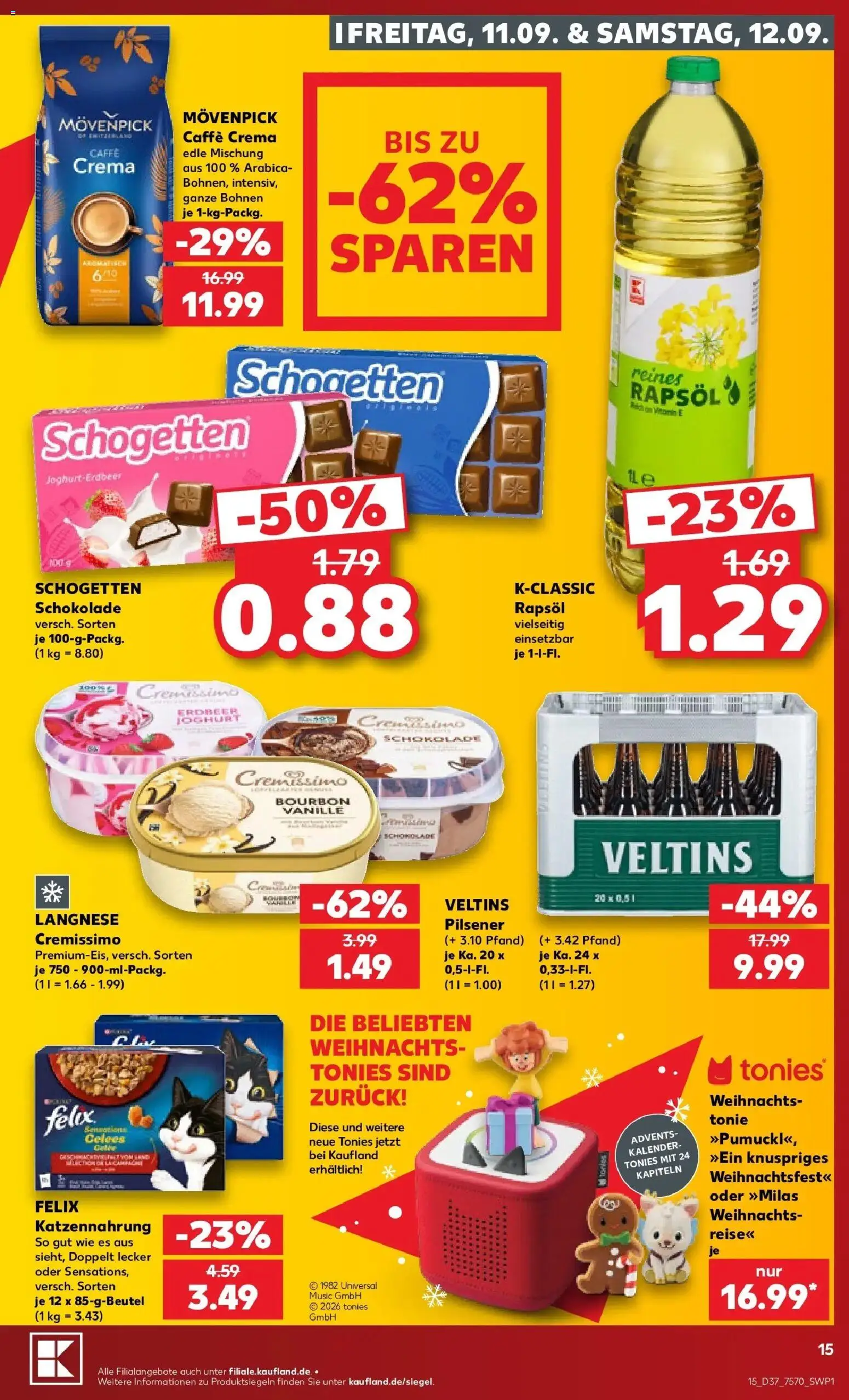 Prospekt Kaufland ab 07.09.2026 » Angebote Online zum Blättern | Seite: 24 | Produkte: Langnese, Langnese cremissimo, Schogetten, Bourbon