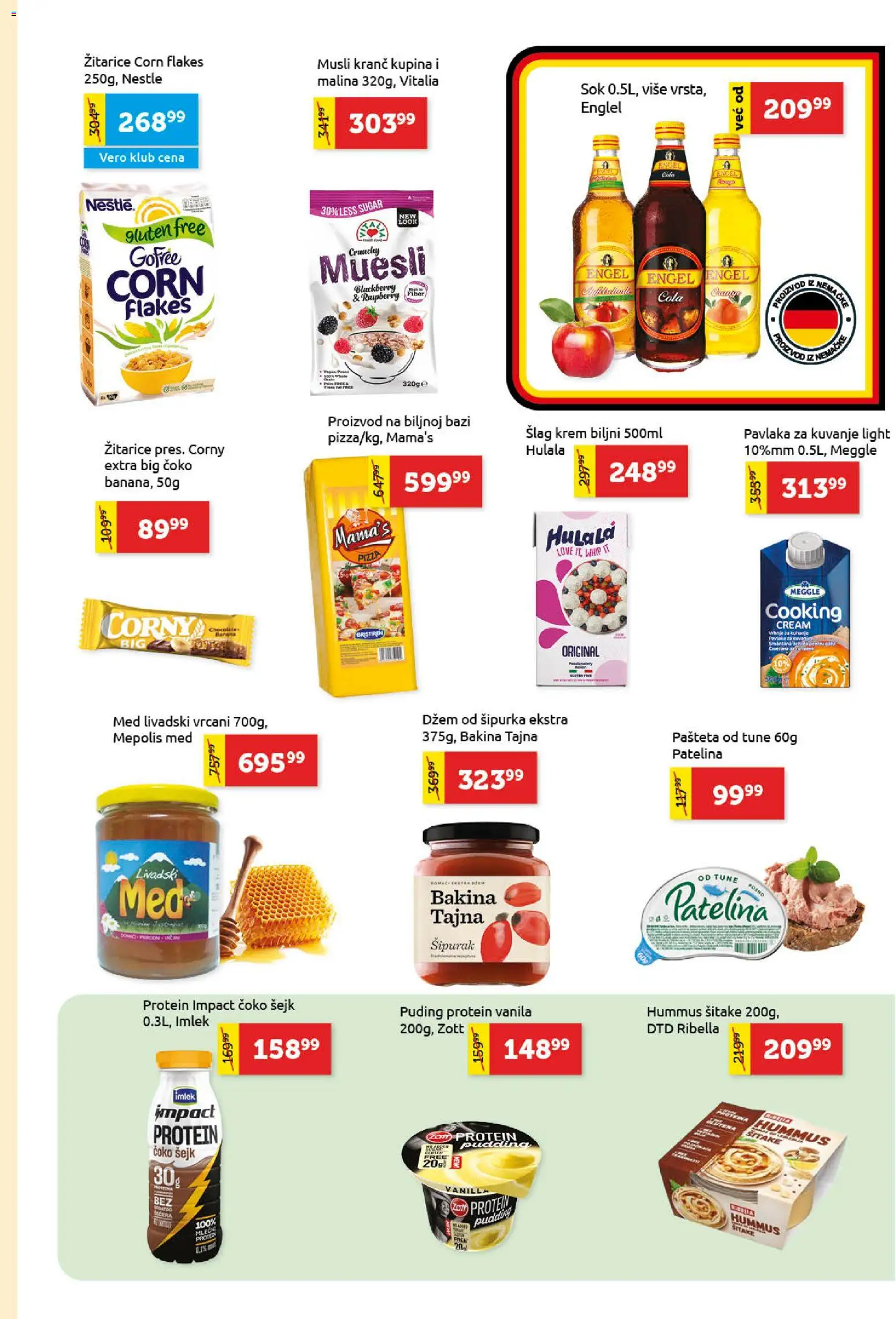 SuperVERO katalog - važi od 11.06.2026 | Strana: 13 | Proizvode: Žitarice, Šlag, Kupina, Hummus
