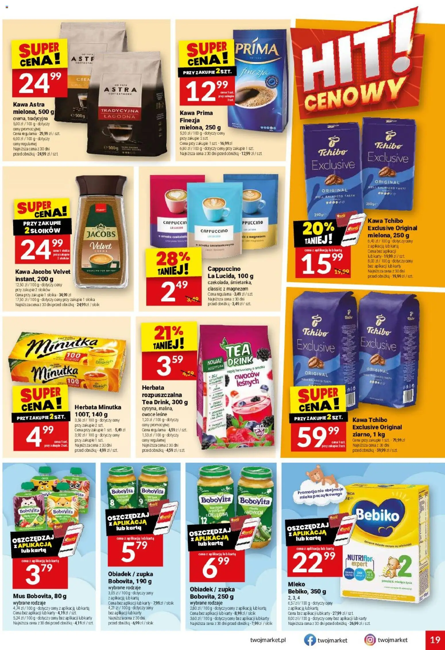 Twój Market gazetka od 17.06.2026 | Strona: 19 | Produkty: Tchibo, Kawa, Kawa prima, Herbata