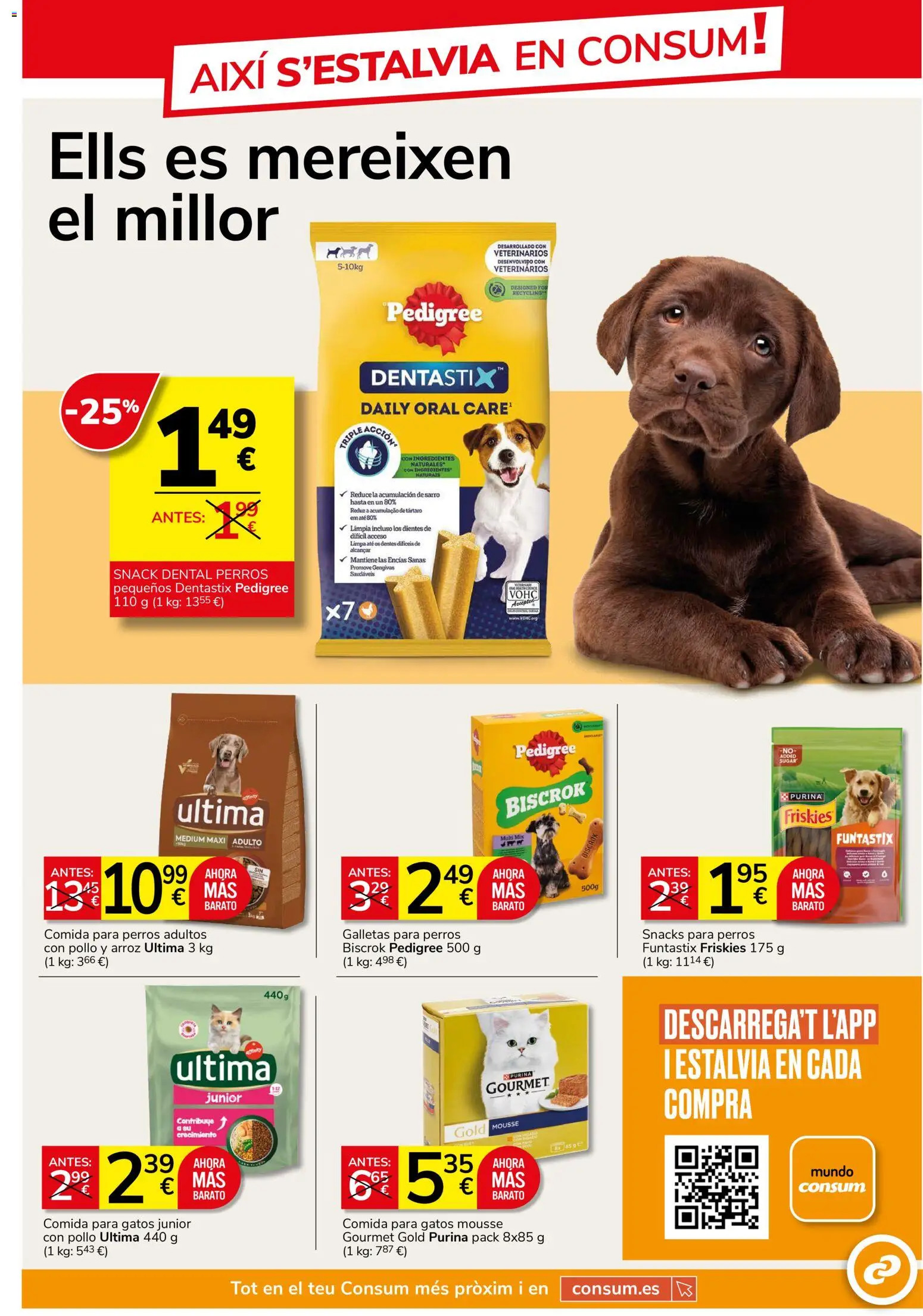 Consum - folleto │ válido desde el 22/10/2026 | Página: 15 | Productos: Ingredientes, Snacks, Comida para perros, Galletas