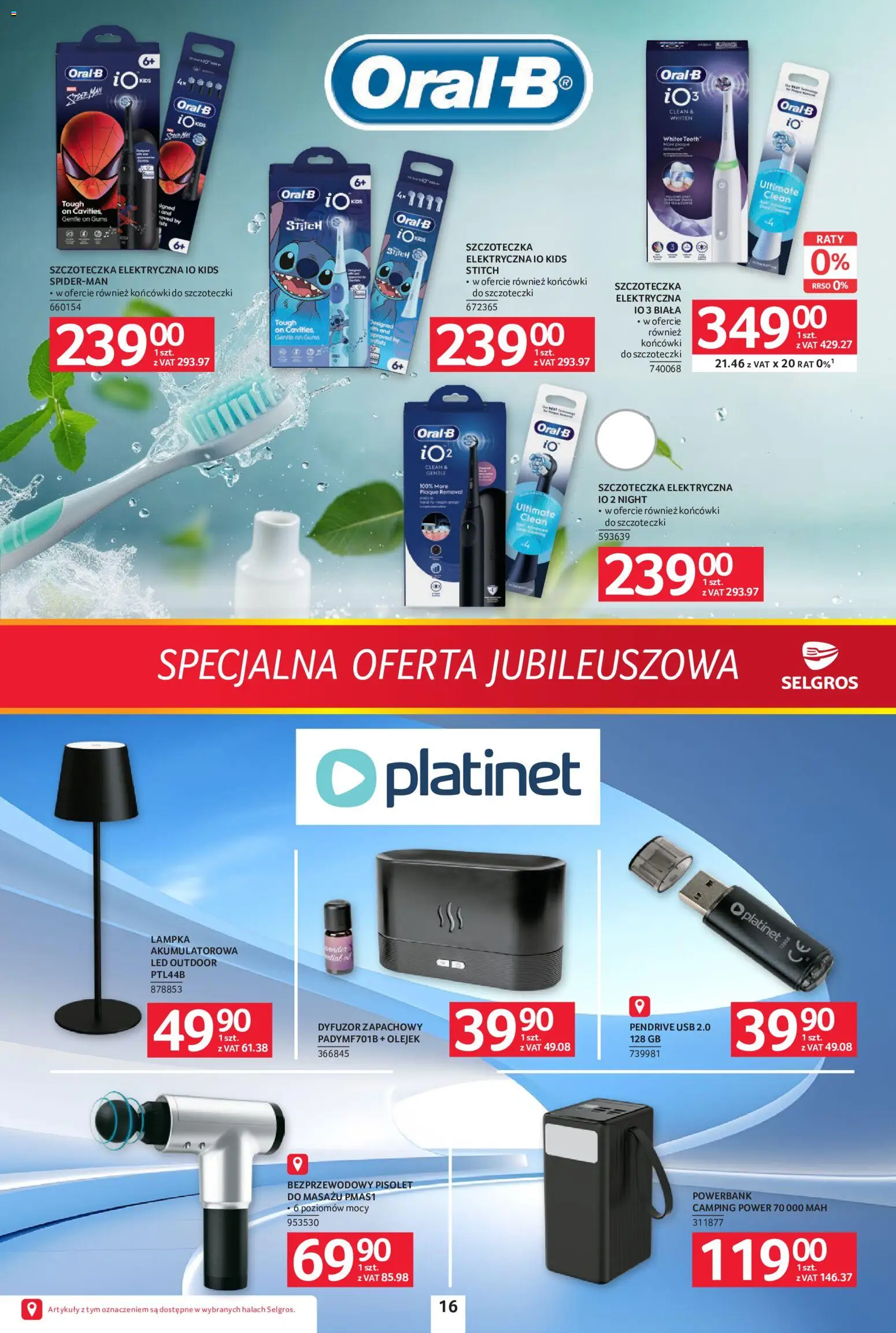 Selgros cash&carry gazetka - Specjalna Oferta Jubileuszowa od 24.09.2026 | Strona: 15 | Produkty: Dyfuzor zapachowy, USB, Powerbank, Pendrive