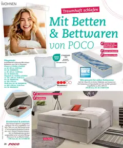 Poco Prospekt Wohnwelt Frühling 2026 ab 16.02.2026 gültig | Seite: 20 | Produkte: Matratze, Kissen, Boxspringbett