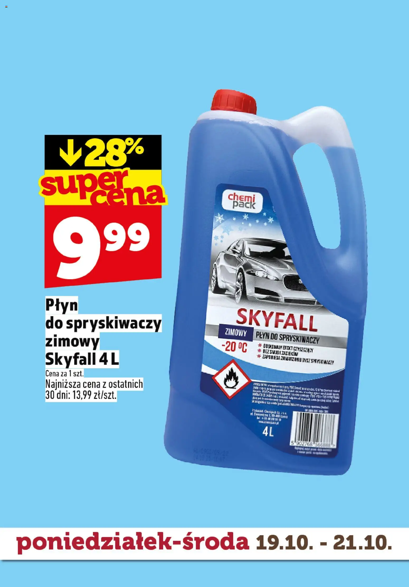 Topaz gazetka - Superstart tygodnia od 19.10.2026 | Strona: 8 | Produkty: Zimowy płyn do spryskiwaczy, Płyn do spryskiwaczy zimowy, Płyn do spryskiwaczy