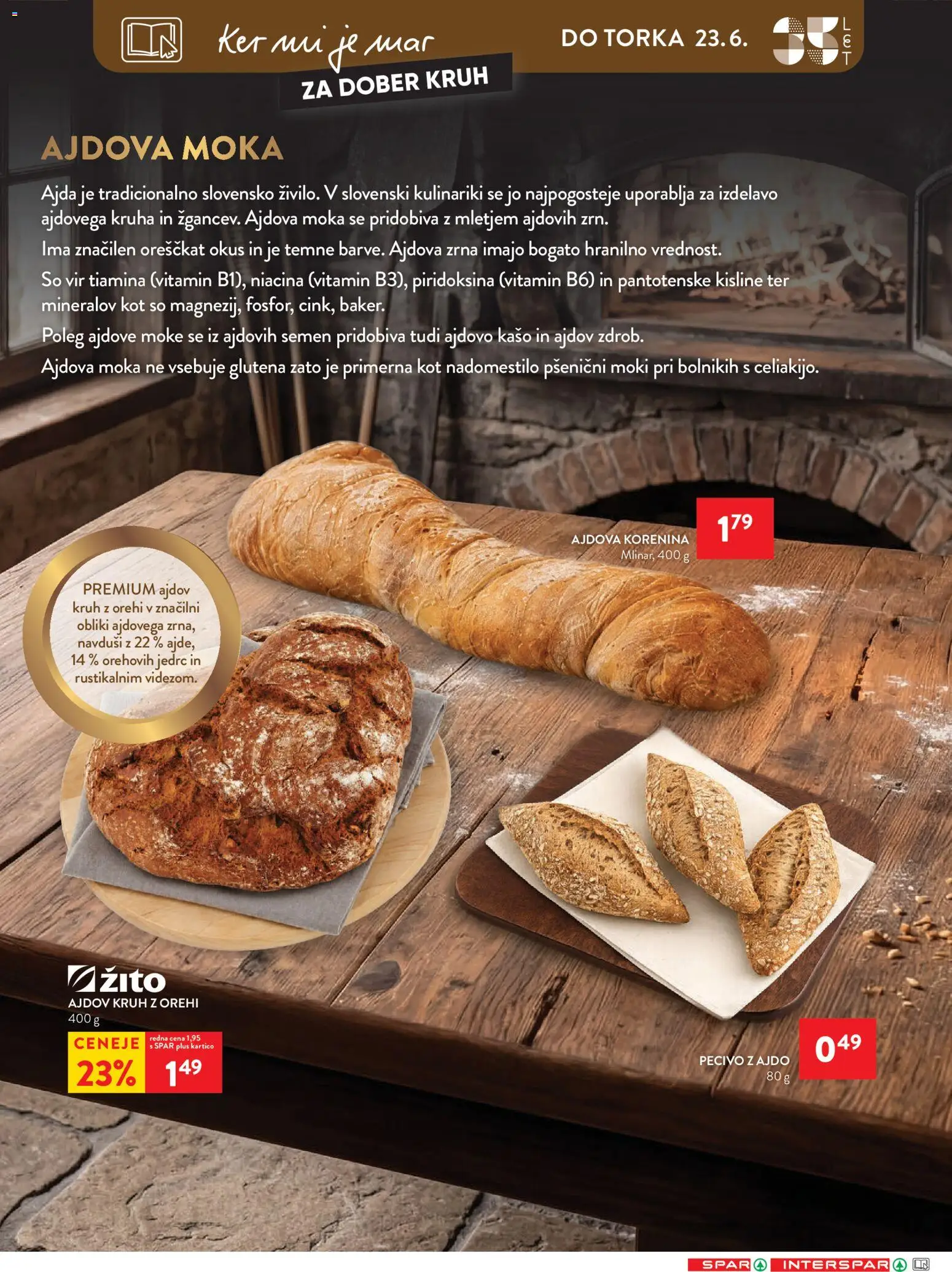 Novi Spar katalog ponudbe – veljaven od 17.06.2026 | Stran: 15 | Izdelki: Moka, Kruh, Ajda