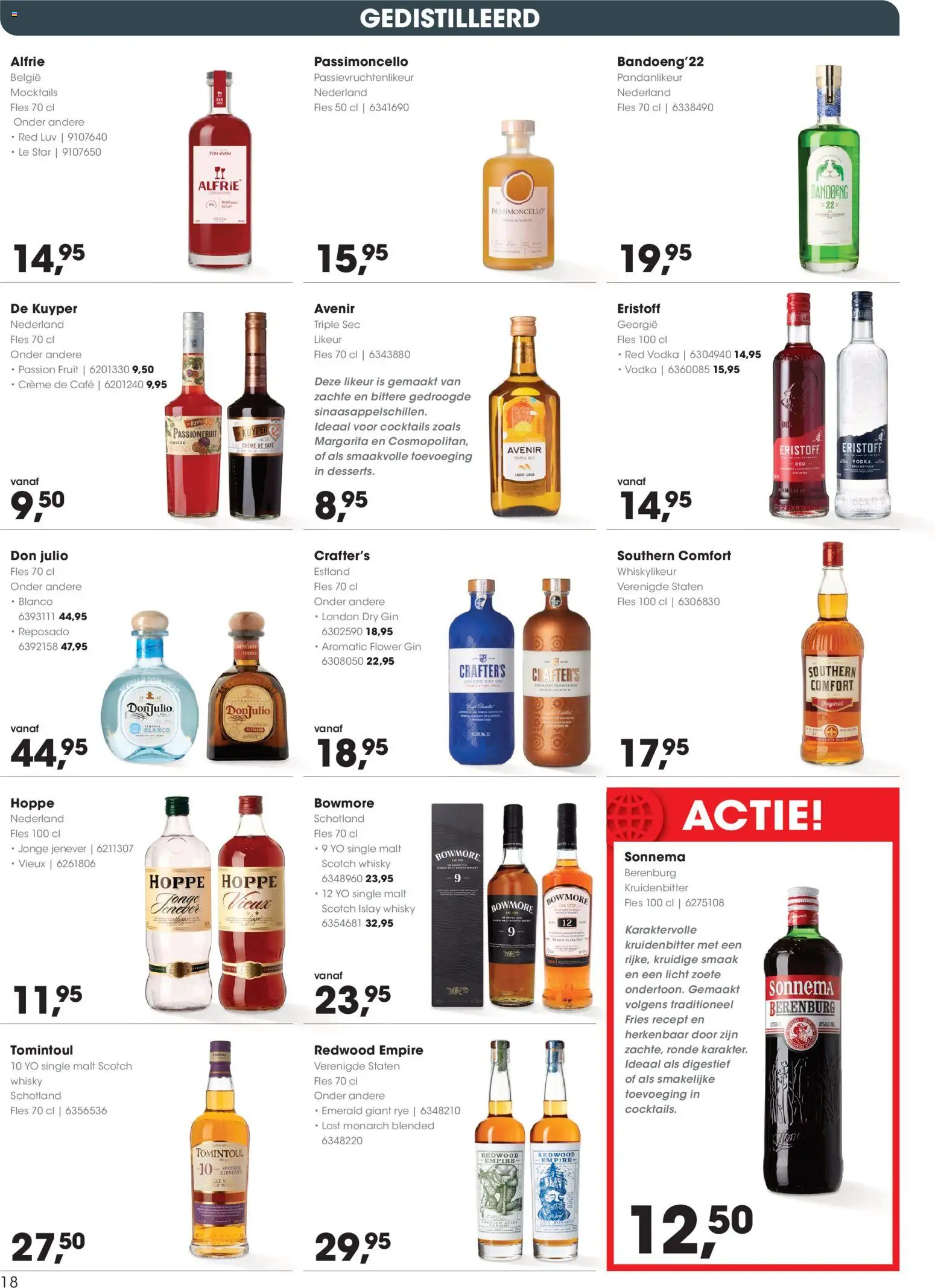 {H1} | Pagina: 18 | Producten: Gin, Fles, Whisky, Crème