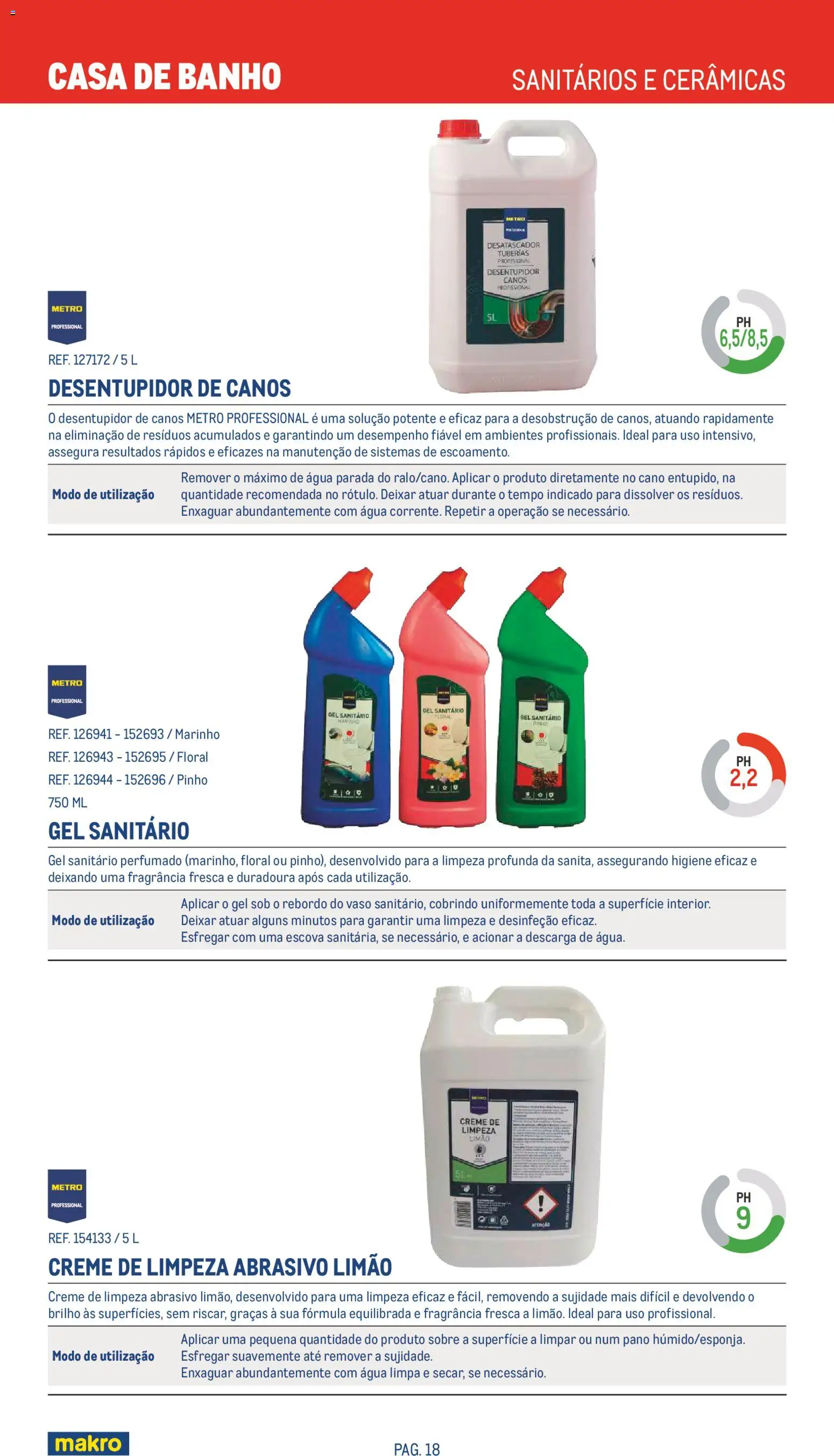 Makro Especial Limpeza 2026 │ válido de 20.05.2026 | Página: 18 | Produtos: Fragrância, Banho, Vaso, Creme
