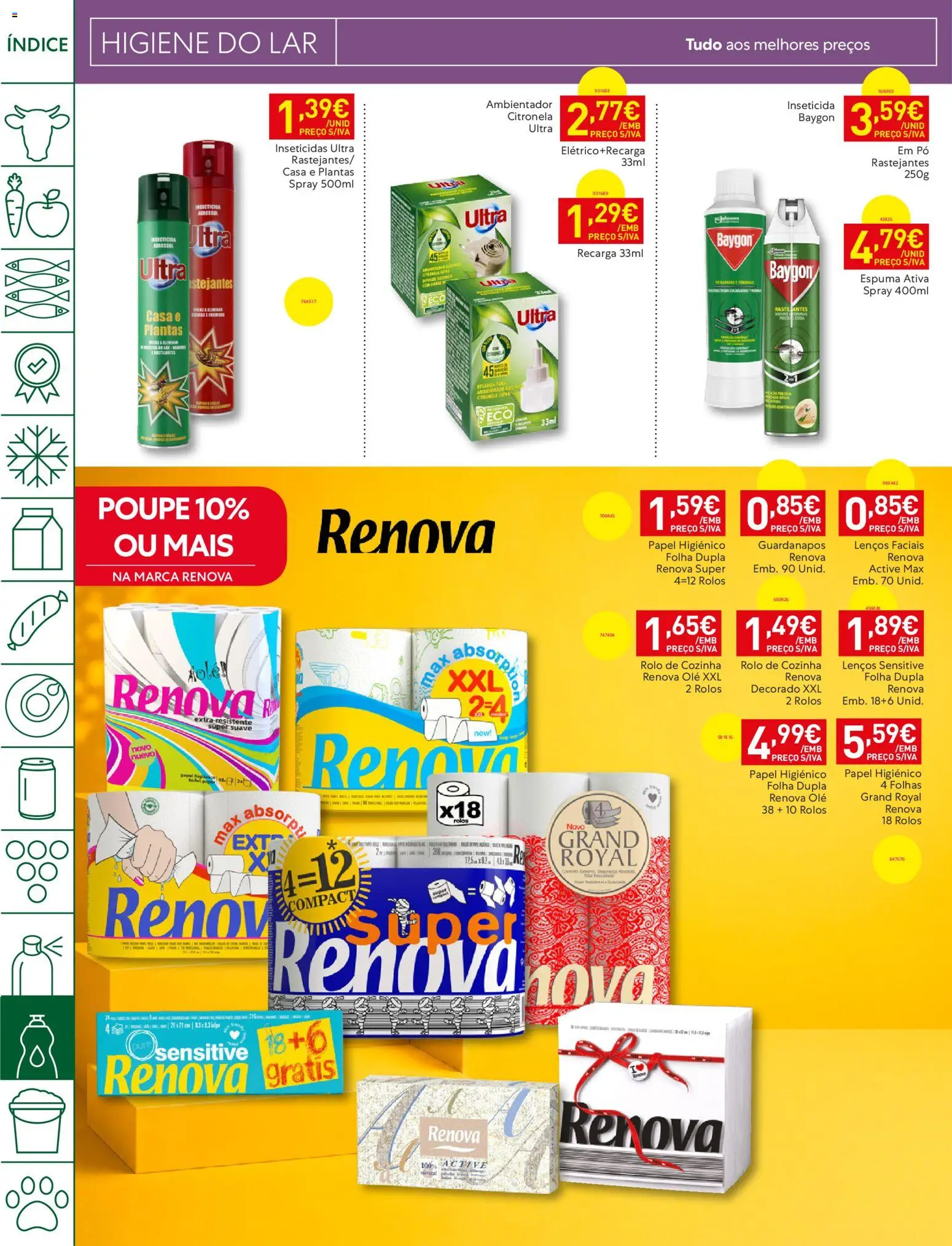 Recheio folheto Madeira │ válido de 08/09/2026 | Página: 38 | Produtos: Papel higiénico, Pó, Inseticida, Ambientador