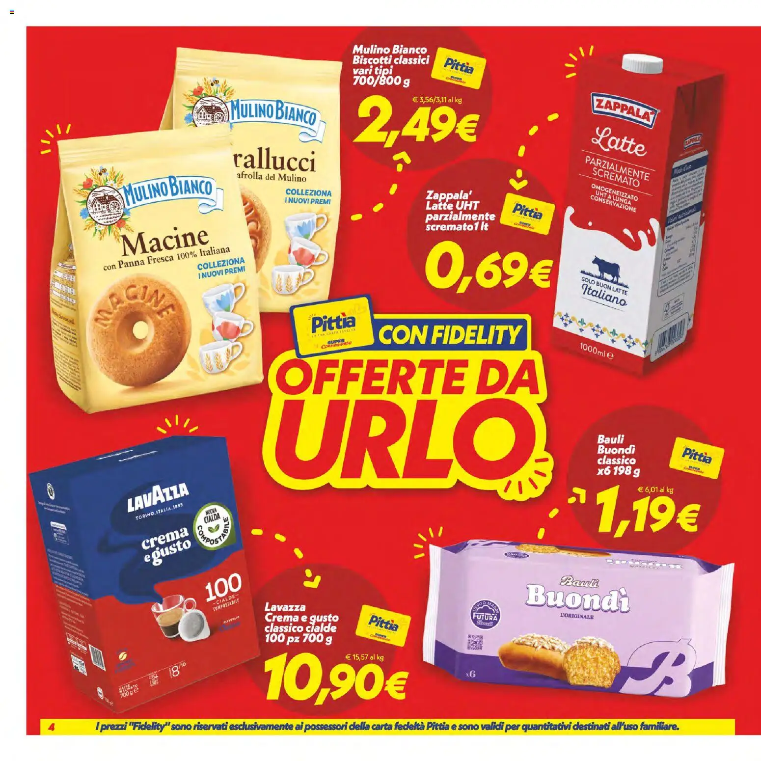 Volantino SuperConveniente del 14/07/2026 | Pagina: 4 | Prodotti: Crema, Panna, Biscotti, Lavazza