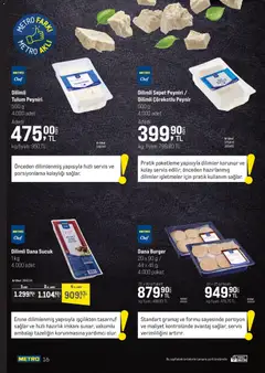 29.04.2026 tarihinden itibaren geçerli olan Metro kataloğu önizlemesi | Sayfa: 16 | Ürünler: Sepet, Peynir, Tulum, Sucuk