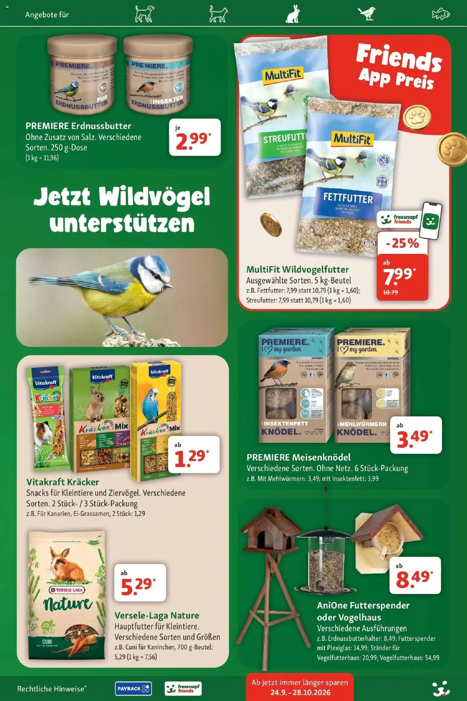 Fressnapf Aktueller Prospekt (ab 24.09.2026) zum Blättern | Seite: 22 | Produkte: Butter