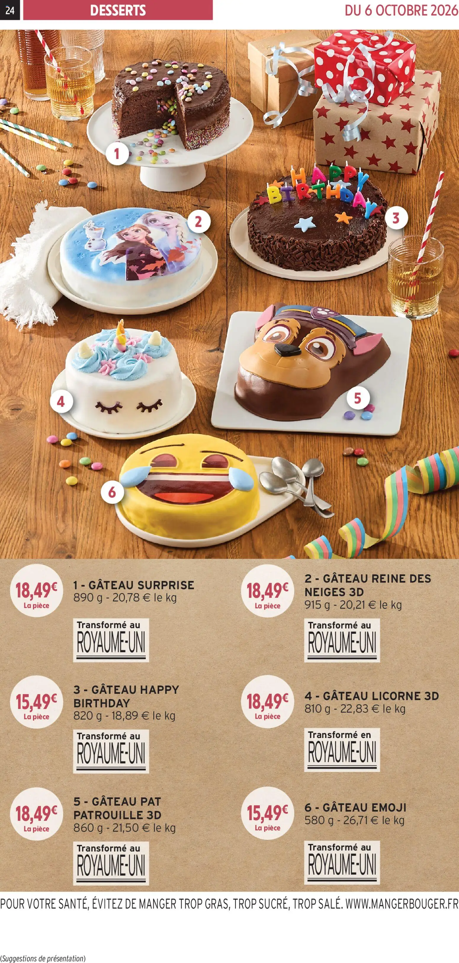 {H1} | Page: 24 | Produits: Pat Patrouille, Gâteau