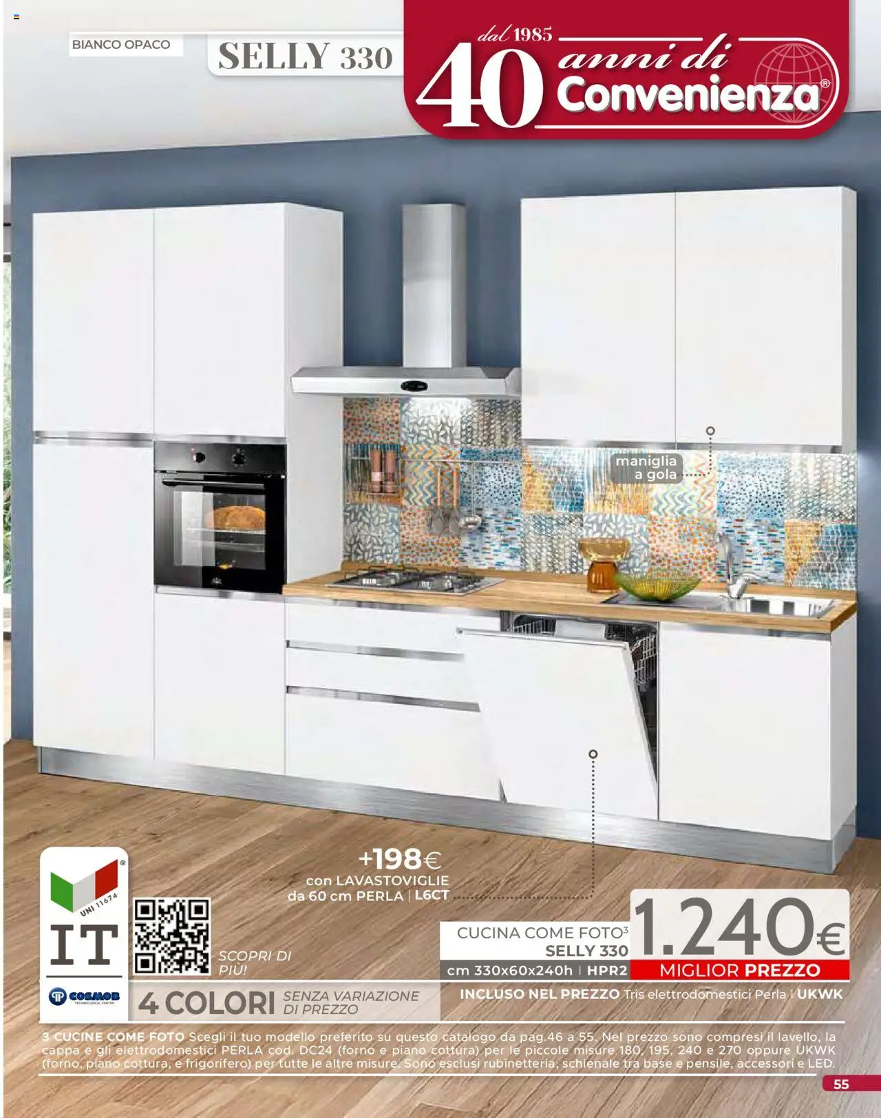 Volantino Mondo Convenienza del 01.09.2025 | Pagina: 57 | Prodotti: Cucine, Piano cottura, Frigorifero, Forno