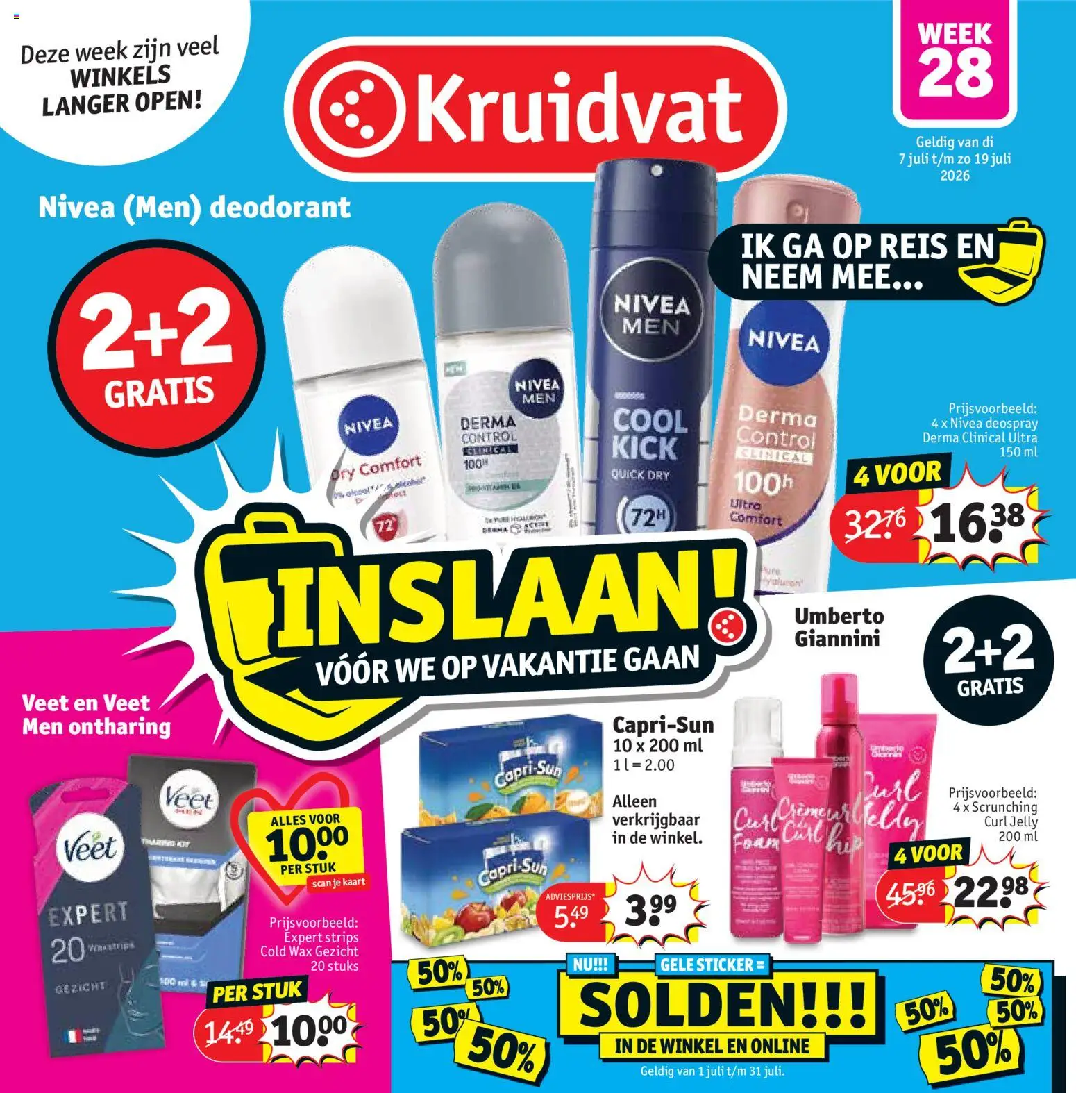 Kruidvat folder week 28 (07/07/2026 t/m 19/07/2026) catalogue cover