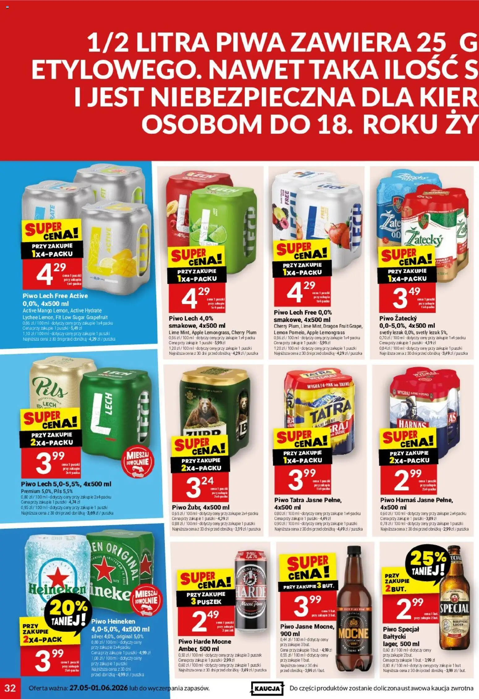 Twój Market gazetka od 27.05.2026 | Strona: 32 | Produkty: Mango, Harnaś, Piwo, Heineken