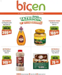 01.06.2026 tarihinden itibaren geçerli olan Biçen Market kataloğu önizlemesi