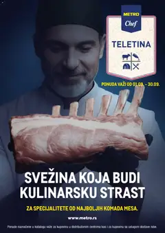Metro katalog Chef Teletina - pregled Metro kataloga - važi od 01.09.2026