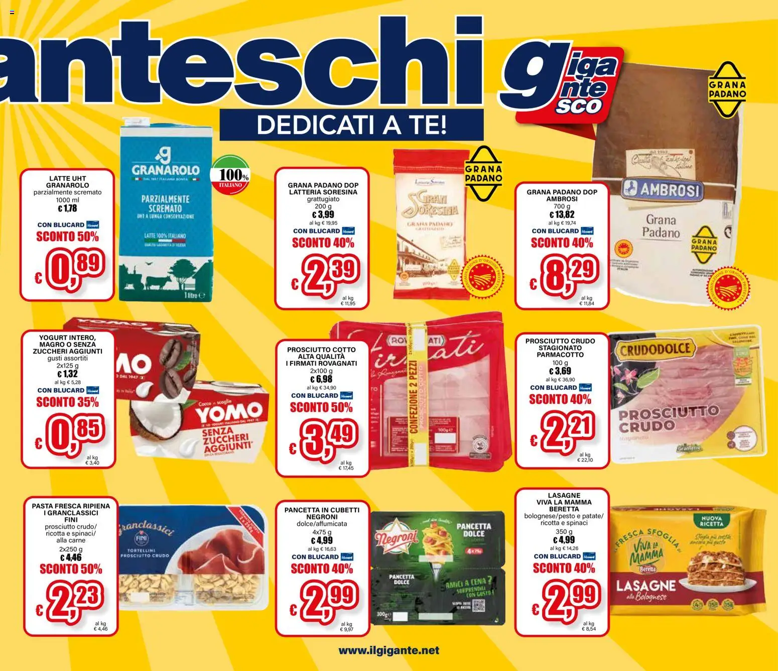 Volantino Il Gigante del 21/09/2026 | Pagina: 5 | Prodotti: Tè, Grana Padano, Ricotta, Lasagne