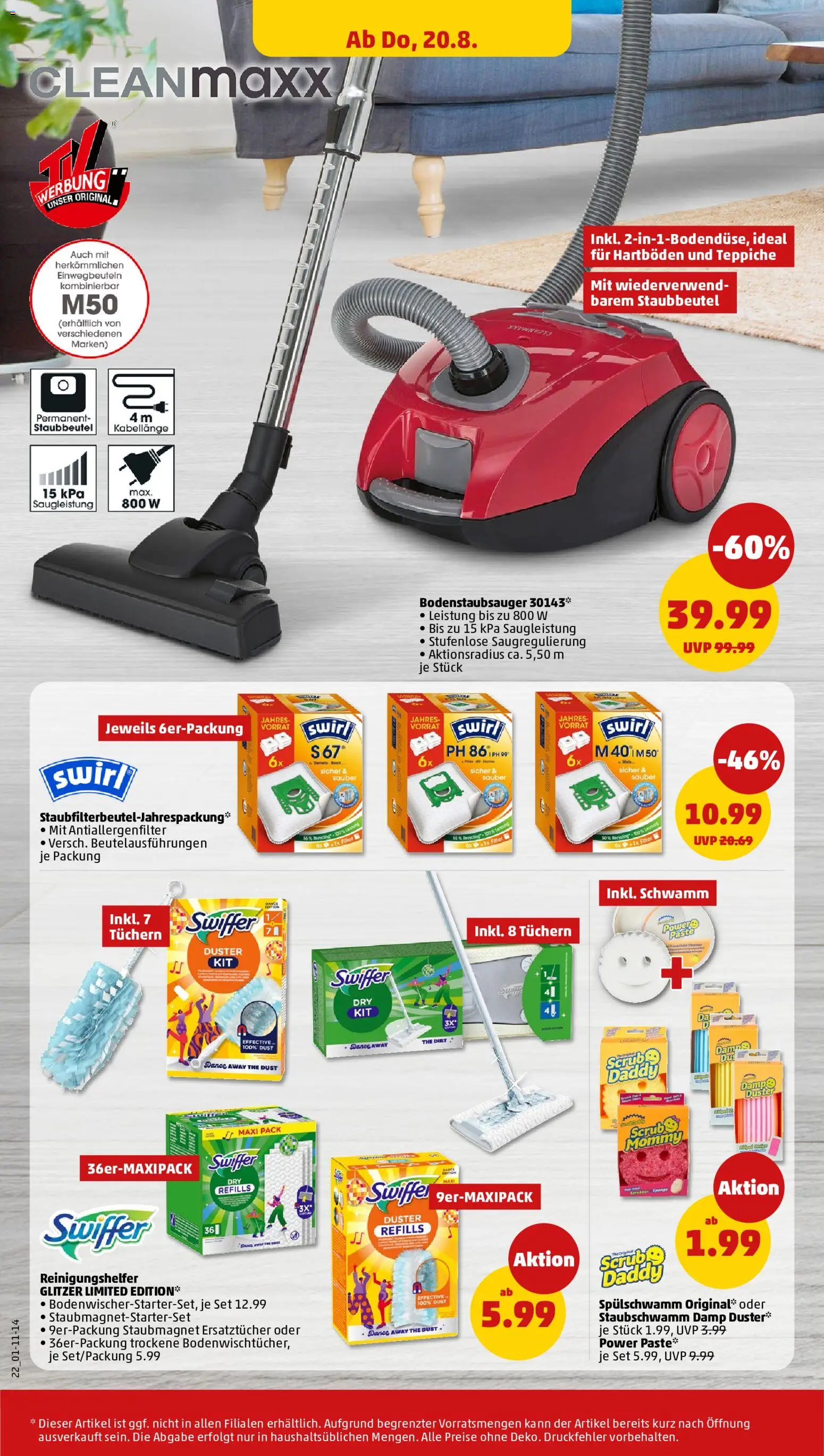 Penny Prospekt – gültig ab 17.08.2026 | Seite: 28 | Produkte: Siemens, Pasta, Swiffer