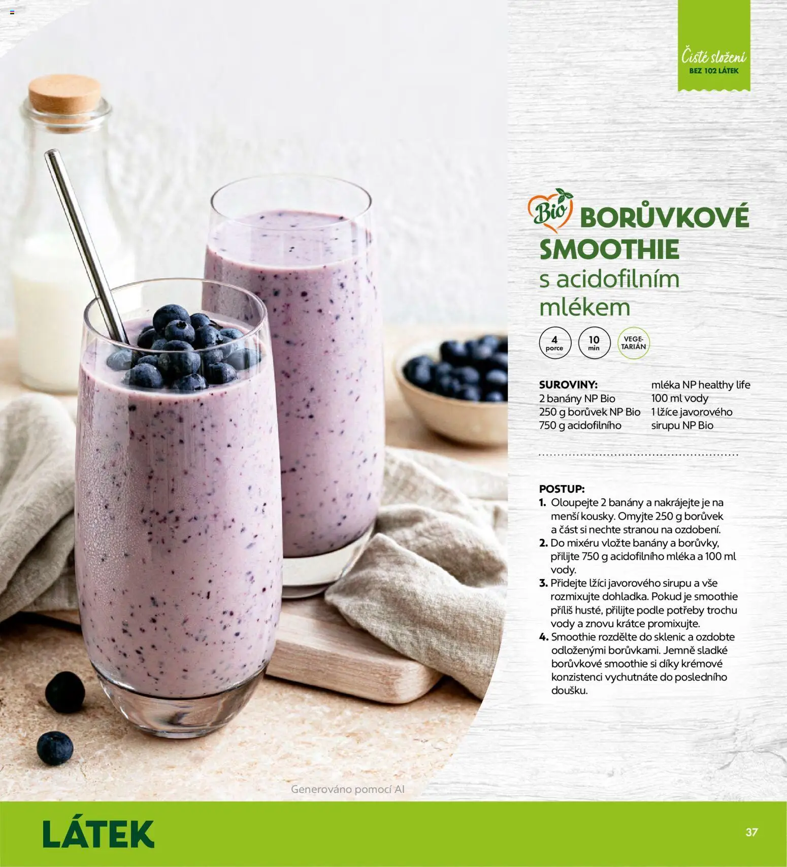 Albert magazín od 01.10.2026 | Strana: 37 | Produkty: Lžíce, Banány, Smoothie