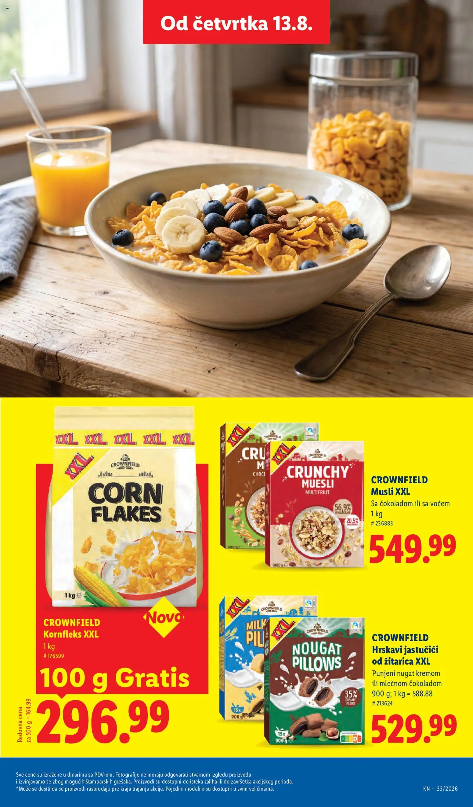 Lidl katalog - važi od 13.08.2026 | Strana: 59 | Proizvode: Musli, Kornfleks