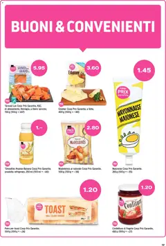 Pane per toast Coop Prix Garantie, 500g ab 07.05.2026 gültig | Seite: 17 | Produkte: Pane, Edamer, Mayonnaise