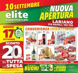 Anteprima del volantino Elite Supermercati volantino Lariano valido a partire dal 10/09/2026