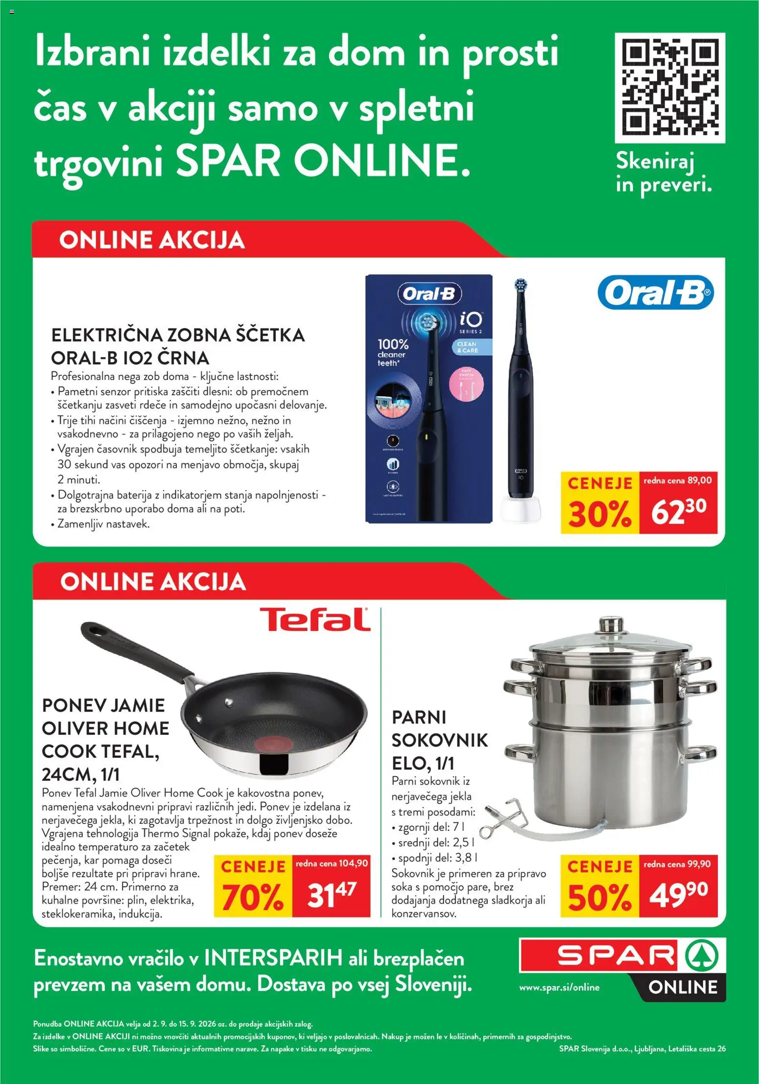 Novi Spar katalog ponudbe – veljaven od 02.09.2026 | Stran: 1 | Izdelki: Baterija, Elektricna zobna scetka, Zobna scetka, Časovnik