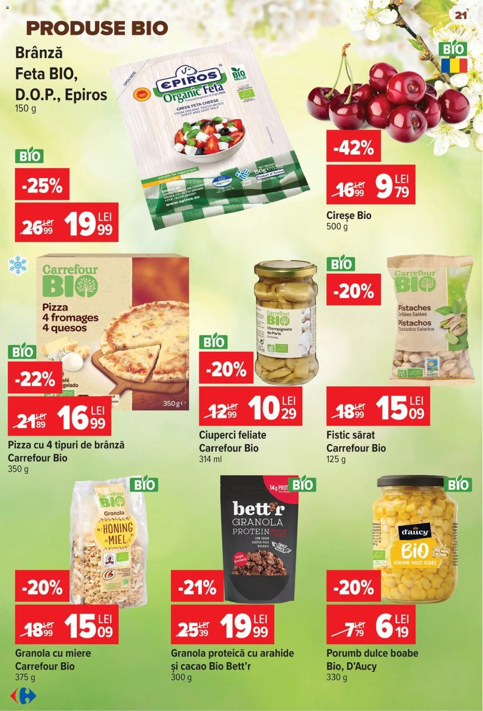 Noul catalog Carrefour – valabil de la 24.06.2026 | Pagină: 21 | Produse: Brânză, Fistic, Cireșe, Porumb