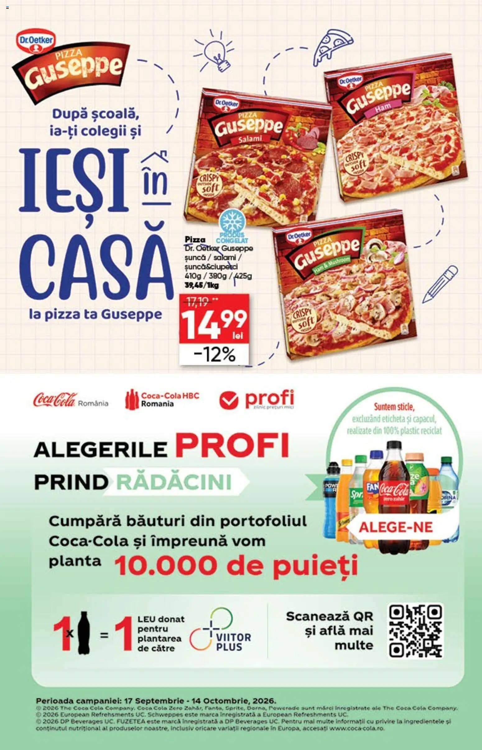 Noul catalog Profi – valabil de la 17.09.2026 | Pagină: 11 | Produse: Zero, Coca cola, Salam, Pizza