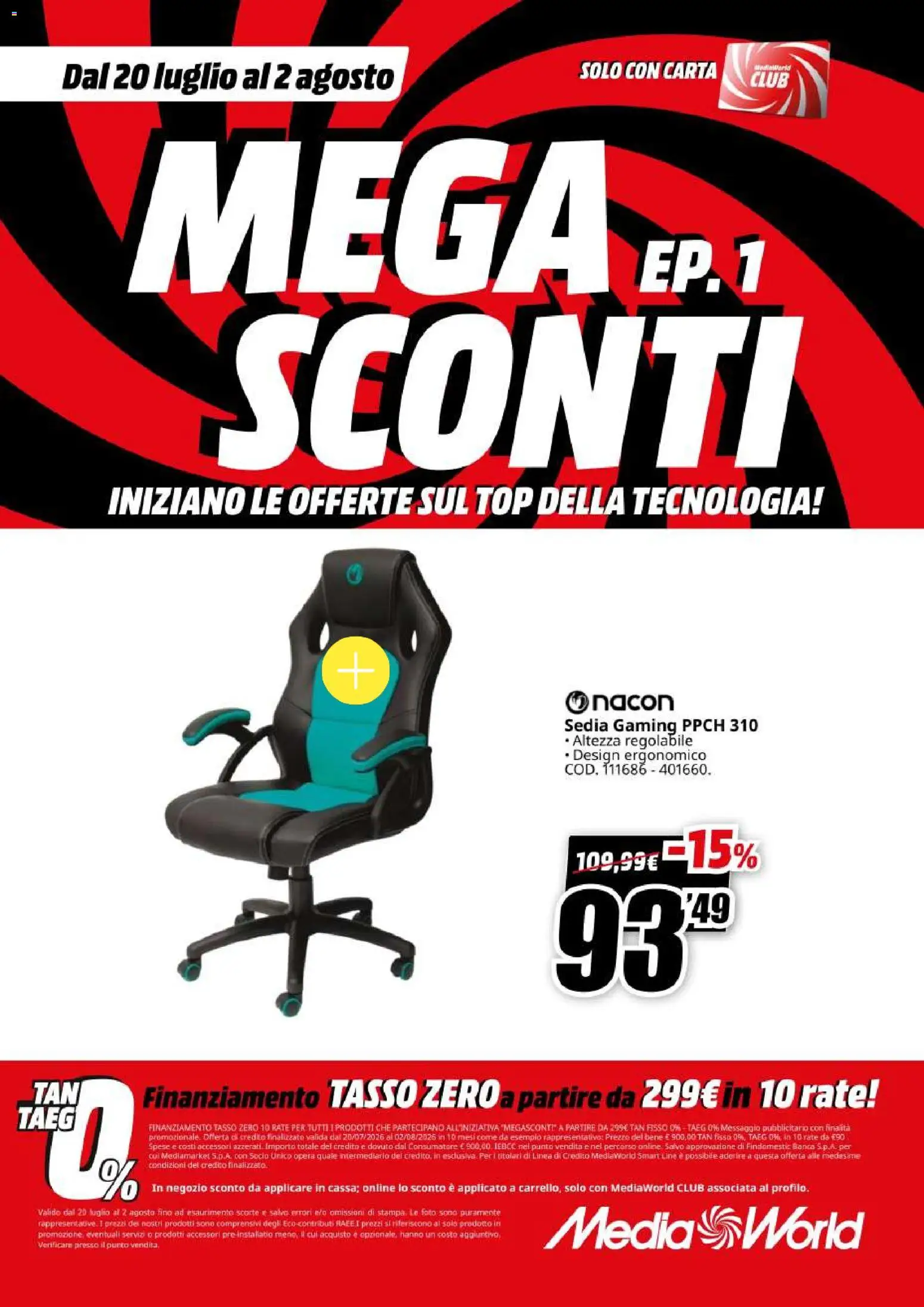 Volantino Media World del 20/07/2026 | Pagina: 42