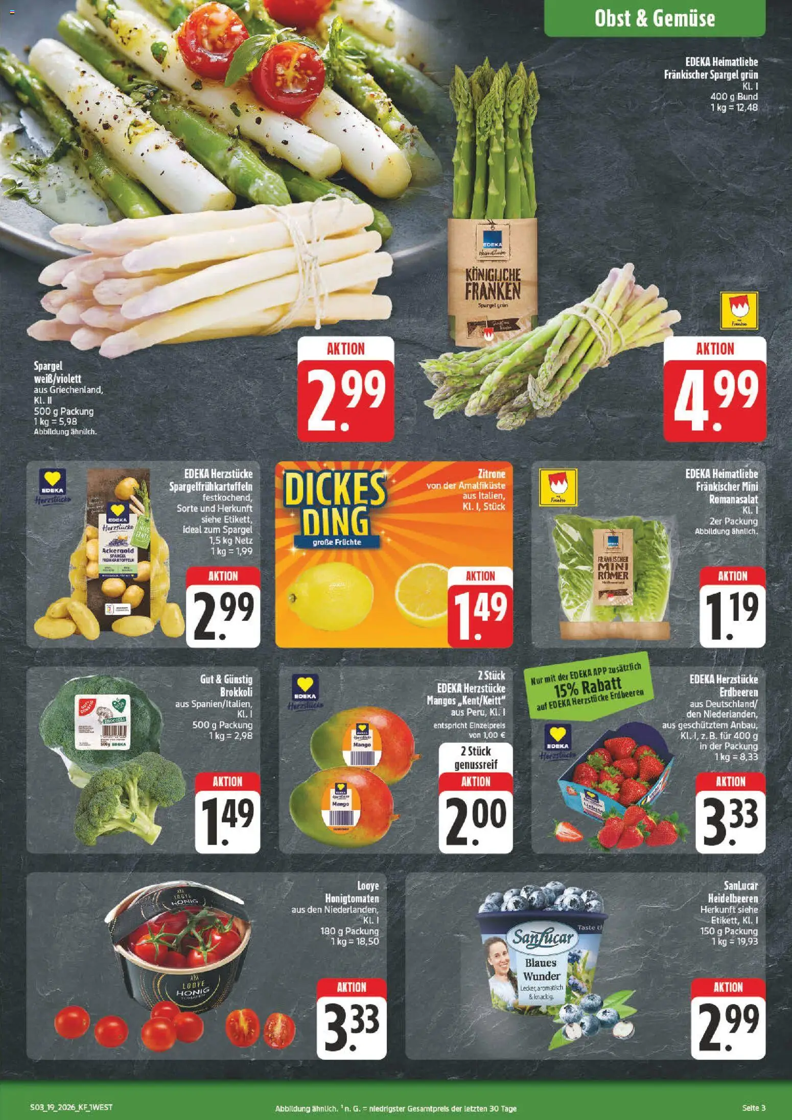 nah & gut Prospekt 	 – gültig ab 04.05.2026 | Seite: 3 | Produkte: Heidelbeeren, Obst, Zitrone, Mango