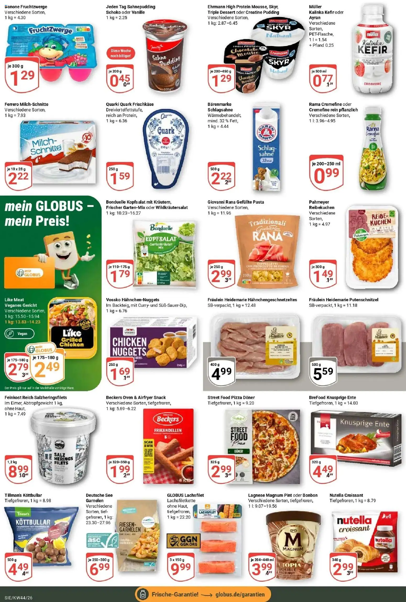 Globus Prospekt Siegen – gültig ab 26.10.2026 | Seite: 15 | Produkte: Skyr, Nutella, Vanille, Pasta