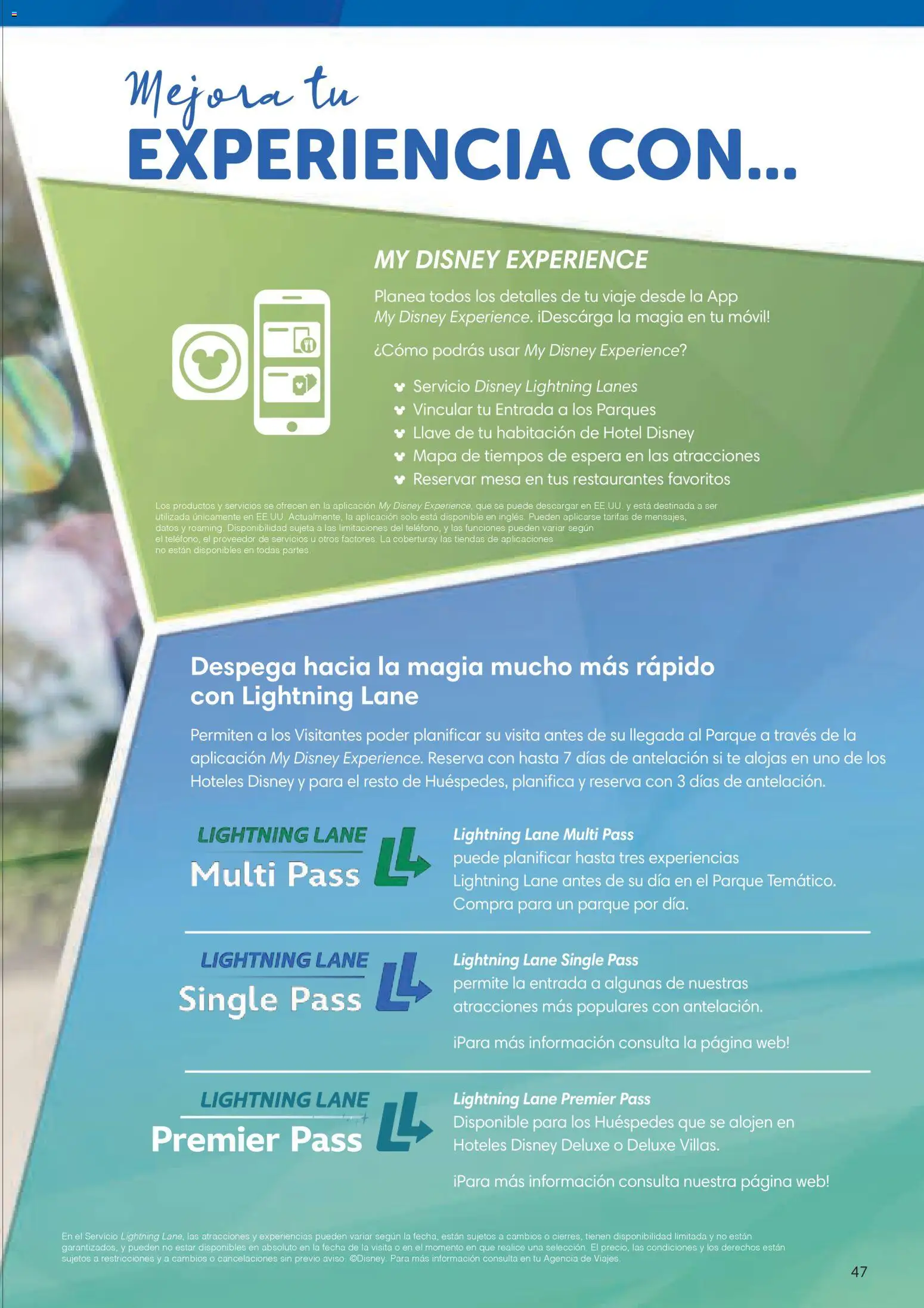 Viajes El Corte Inglés Folleto Walt Disney World │ válido desde el 03/12/2025 | Página: 47 | Productos: Té, Móvil, Mesa