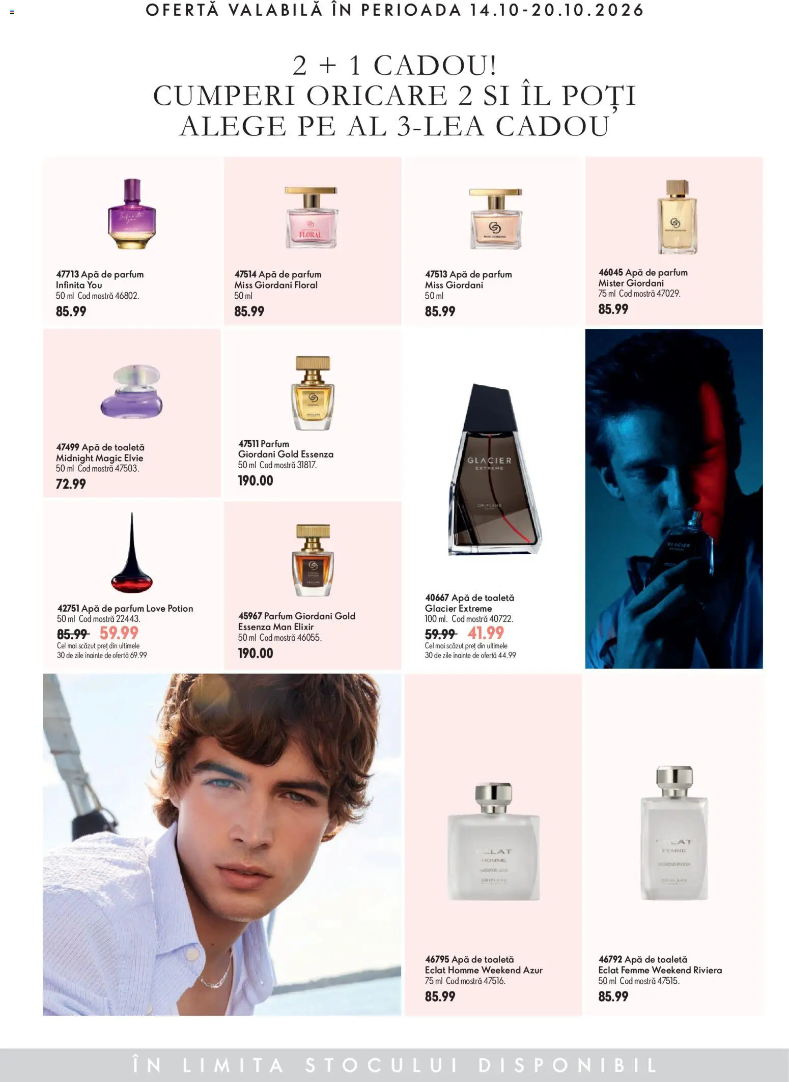 Noul catalog Oriflame – valabil de la 14.10.2026 | Pagină: 12 | Produse: Apă de parfum, Elixir, Toaletă, Parfum