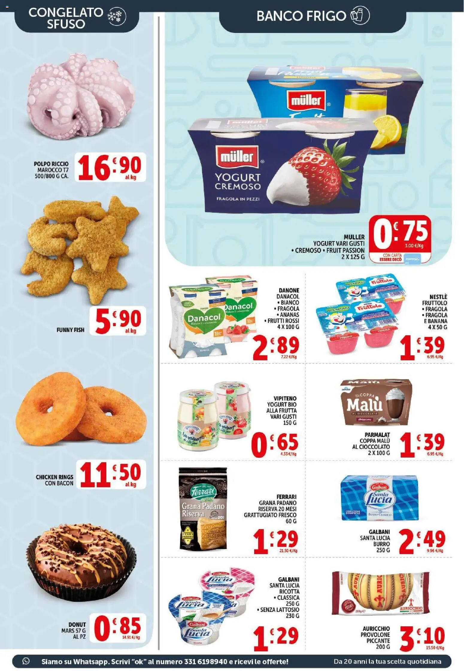 Volantino Decò del 29.05.2026 | Pagina: 11 | Prodotti: Yogurt, Cioccolato, Polpo, Grana Padano