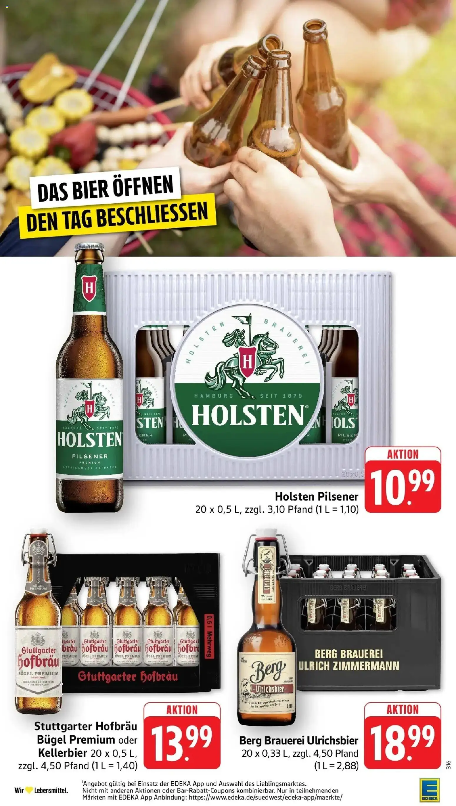 Edeka prospekt Nonnenhorn / Bodensee	 – gültig ab 27.04.2026 | Seite: 35 | Produkte: Bier, Holsten