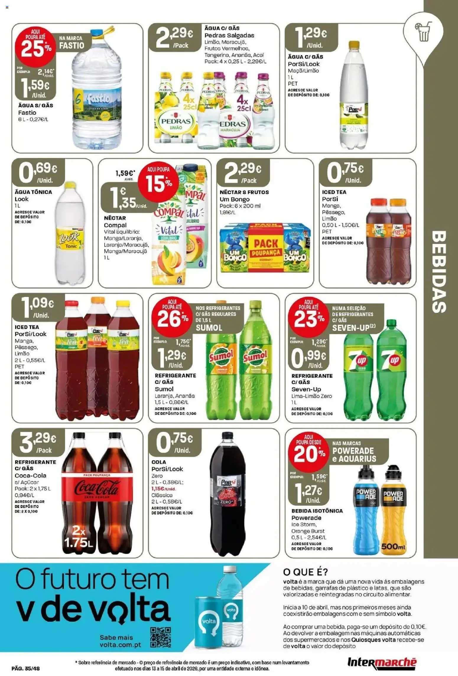 Intermarché - Isto é que são preços BAIXOS! │ válido de 21.05.2026 | Página: 35 | Produtos: Agua, Açai, Açúcar, Bebida