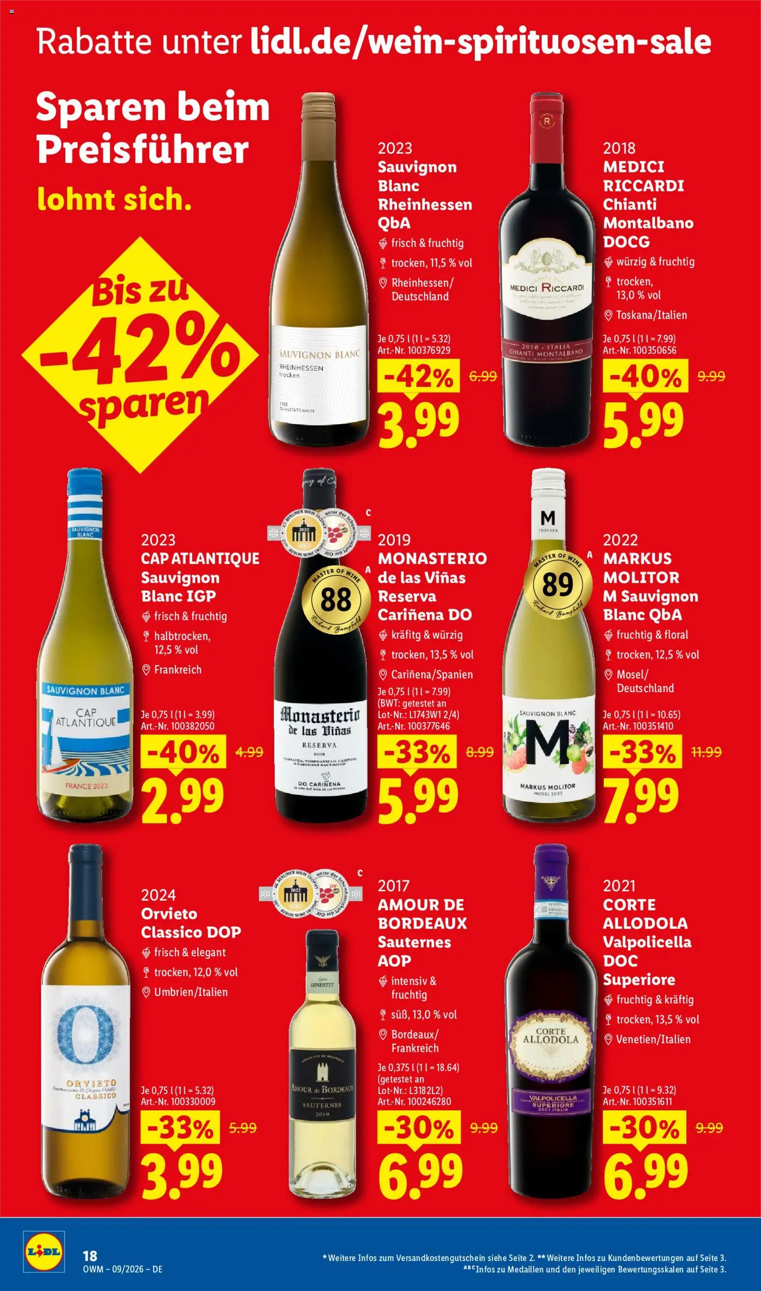 Lidl Wein & Spirituosen – gültig ab 01.09.2026 | Seite: 18 | Produkte: Berliner