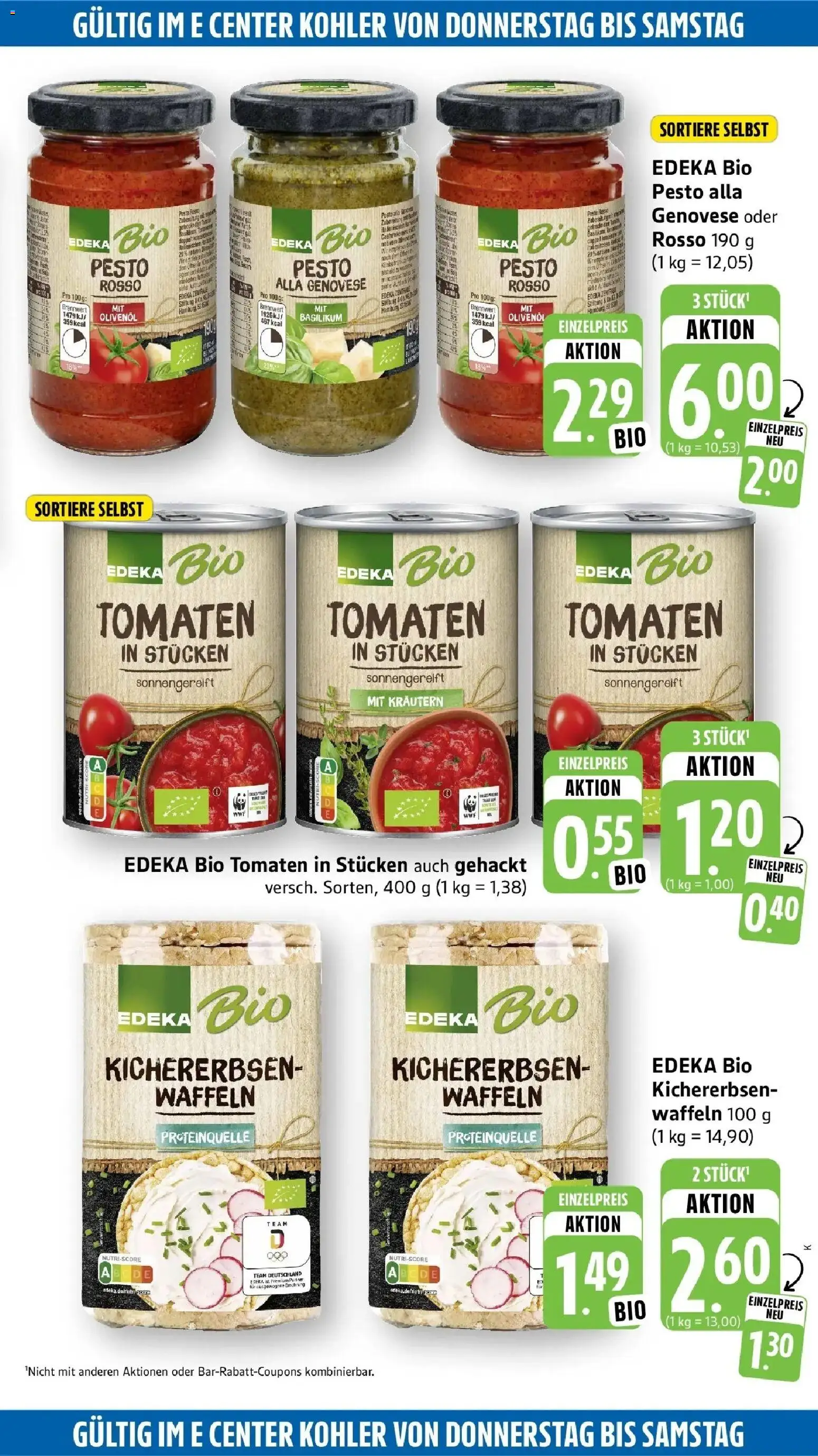 Edeka Prospekt Ettenheim (ab 21.09.2026) » Angebote Online | Seite: 49 | Produkte: Olivenol, Tomaten, Waffeln