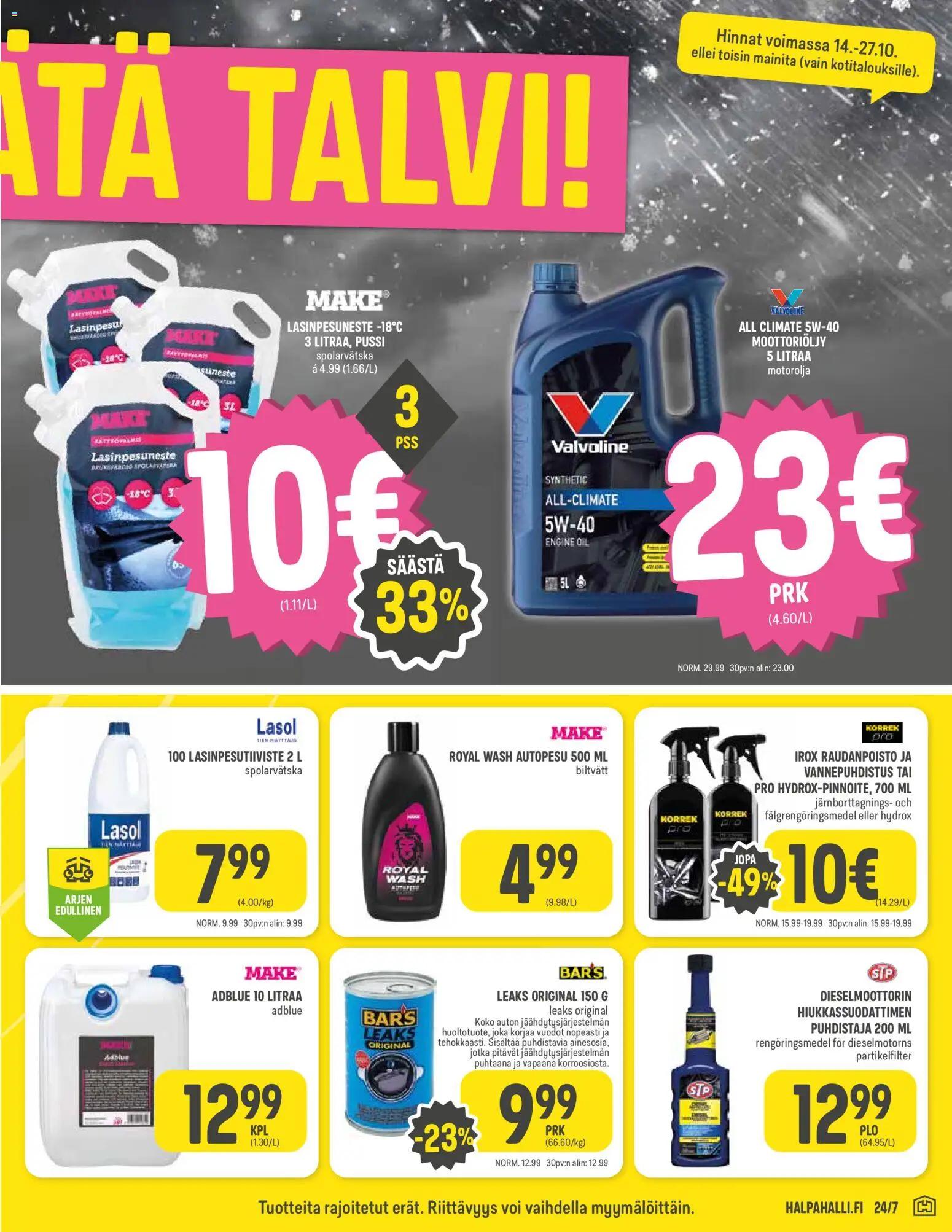 Halpa Halli tarjoukset – voimassa 14/10/2026 alkaen | Sivu: 7
