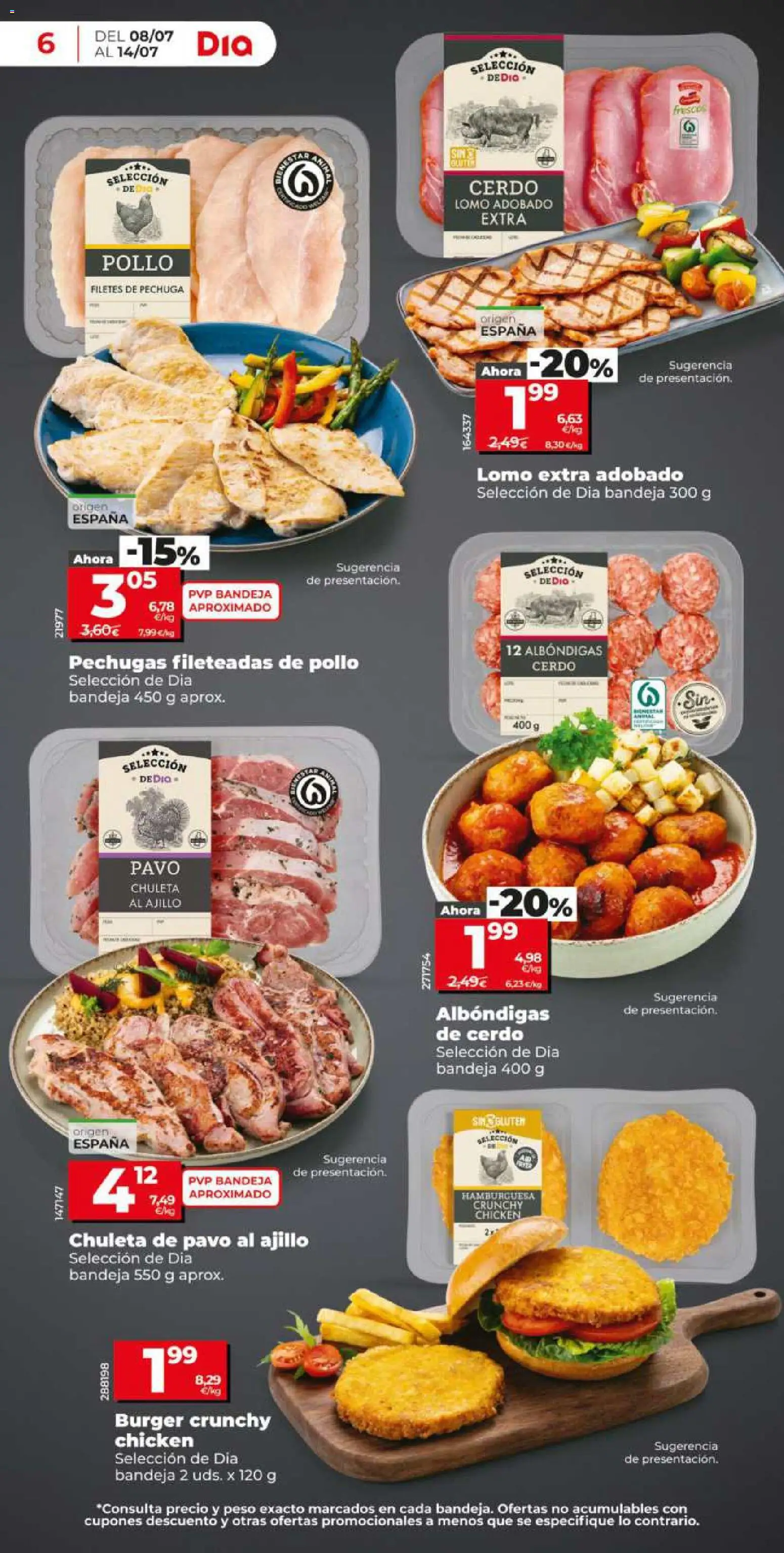 Dia - folleto Market │ válido desde el 08/07/2026 | Página: 6 | Productos: Cerdo, Peso, Σοκολατούχο γάλα, Bandeja