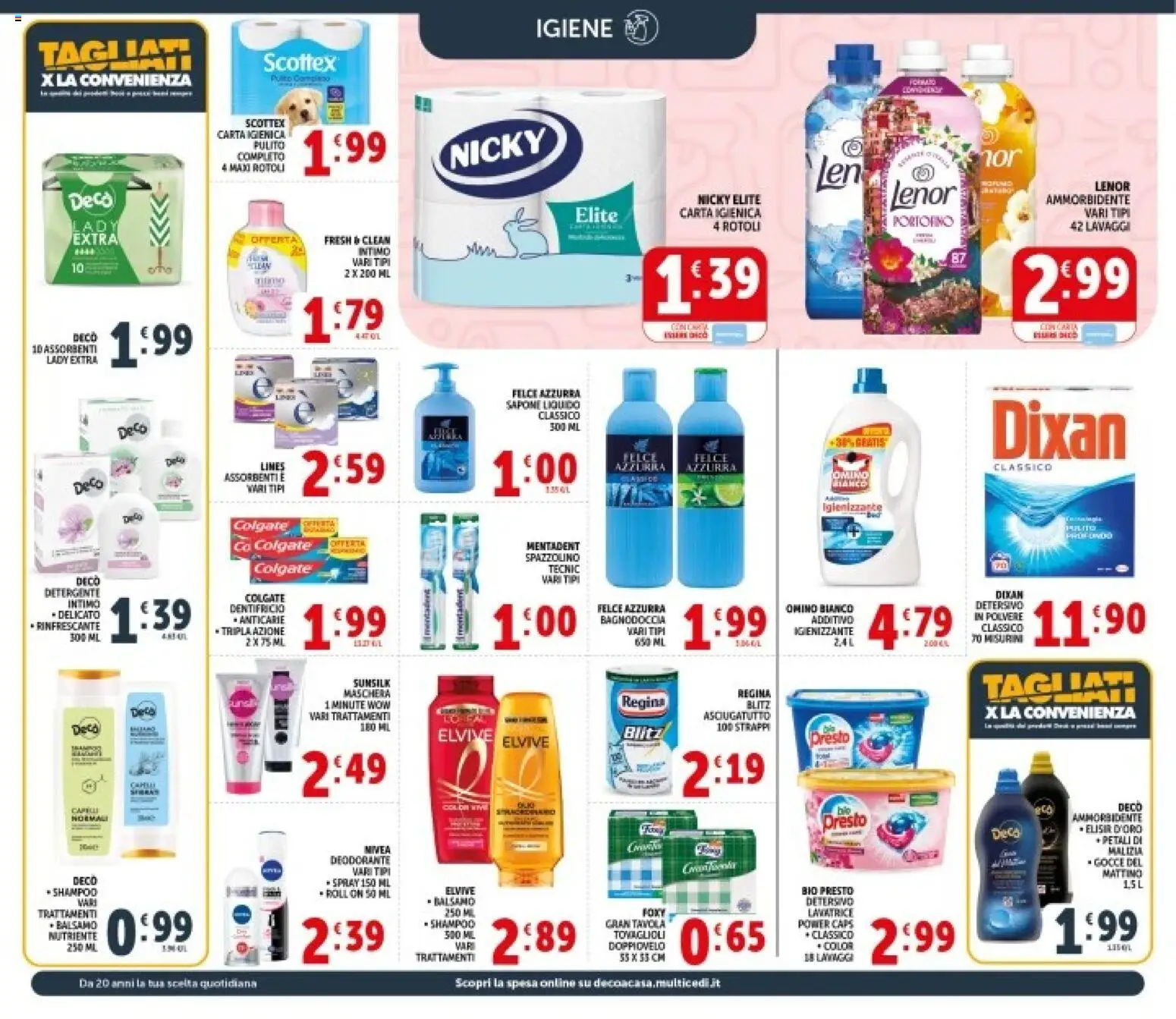 Volantino Decò del 11.06.2026 | Pagina: 19 | Prodotti: Balsamo, Deodorante, Ammorbidente, Detergente intimo