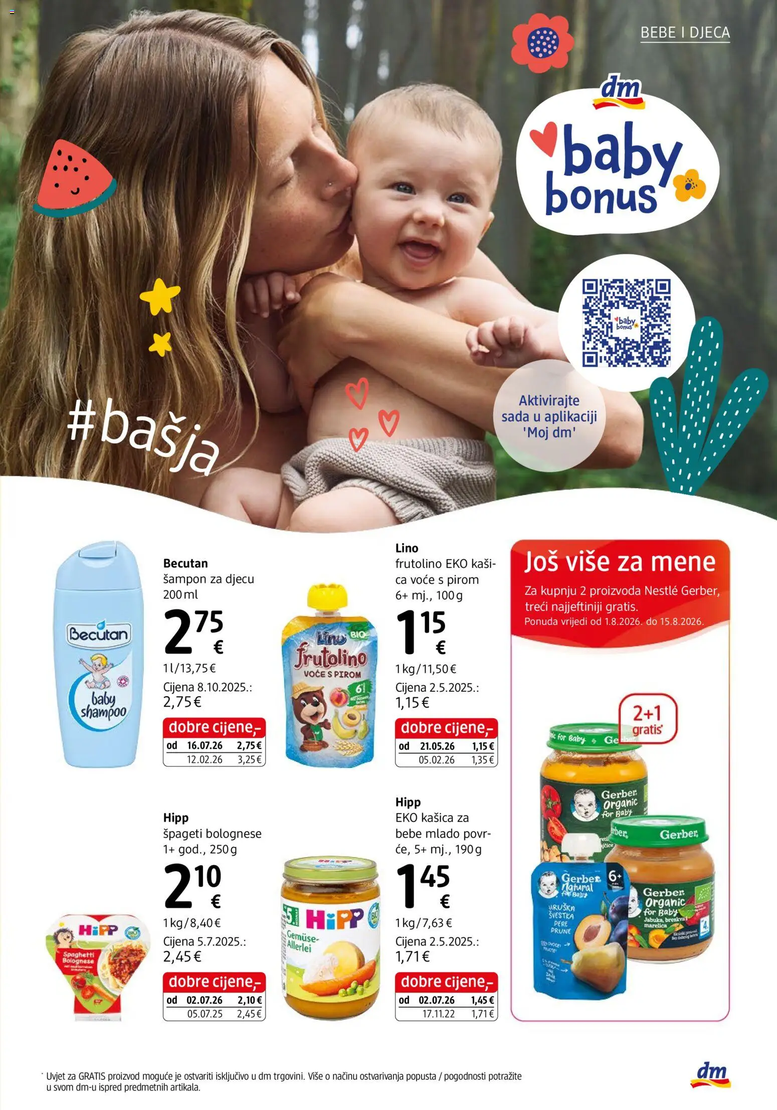 DM katalog | vrijedi od 01.08.2026 | Stranica: 33 | Proizvodi: Šampon, Špageti, Voće
