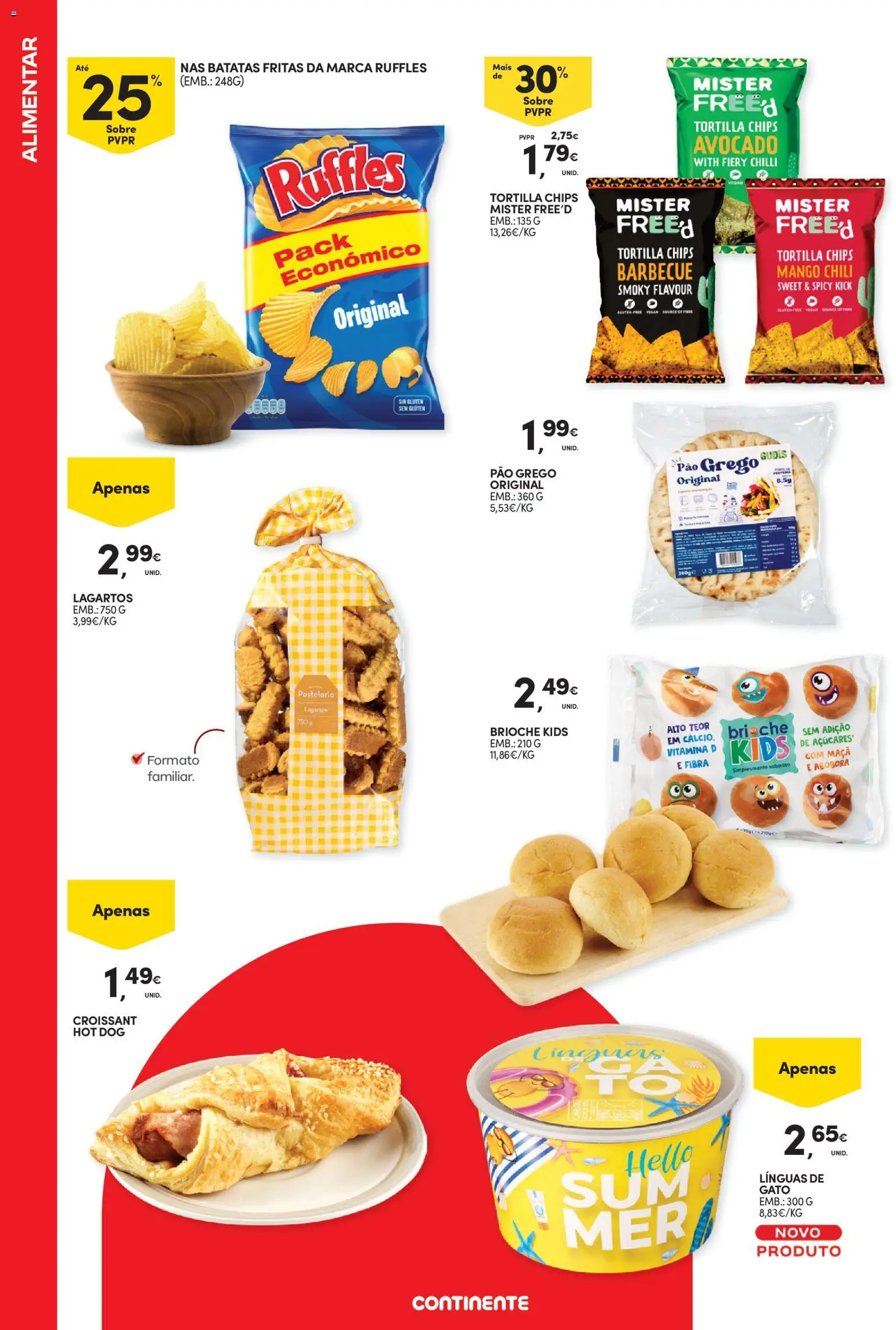 Continente - Férias de Verão  Abre espaço para a distração │ válido de 23/06/2026 | Página: 32 | Produtos: Maça, Abóbora, Vitamina d, Batatas fritas