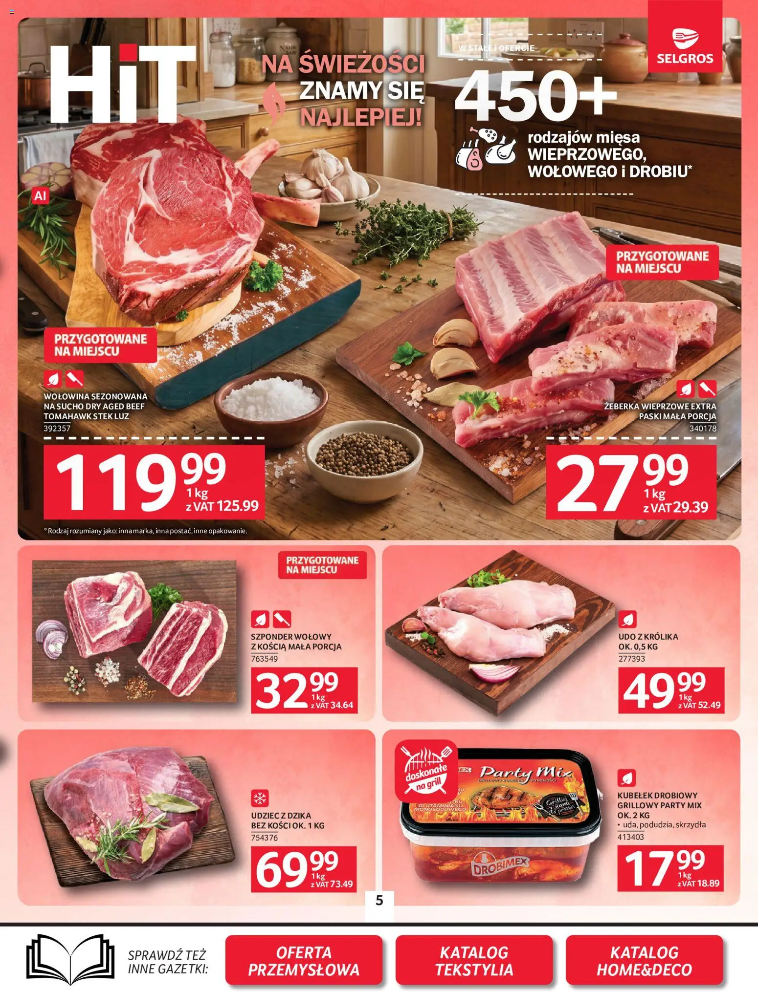 Selgros cash&carry gazetka od 24.09.2026 | Strona: 5 | Produkty: Żeberka, Żeberka wieprzowe, Grill, Wołowina