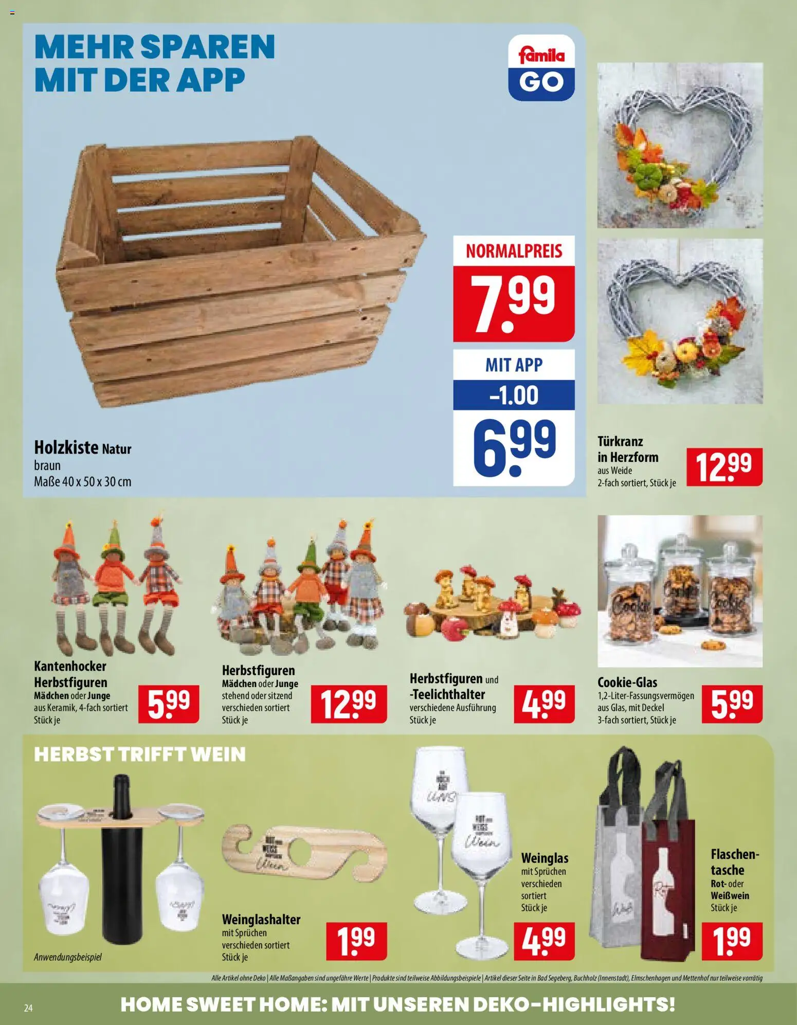 Famila Prospekt – gültig ab 14.09.2026 | Seite: 24 | Produkte: Tasche, Weißwein, Bad, Wein