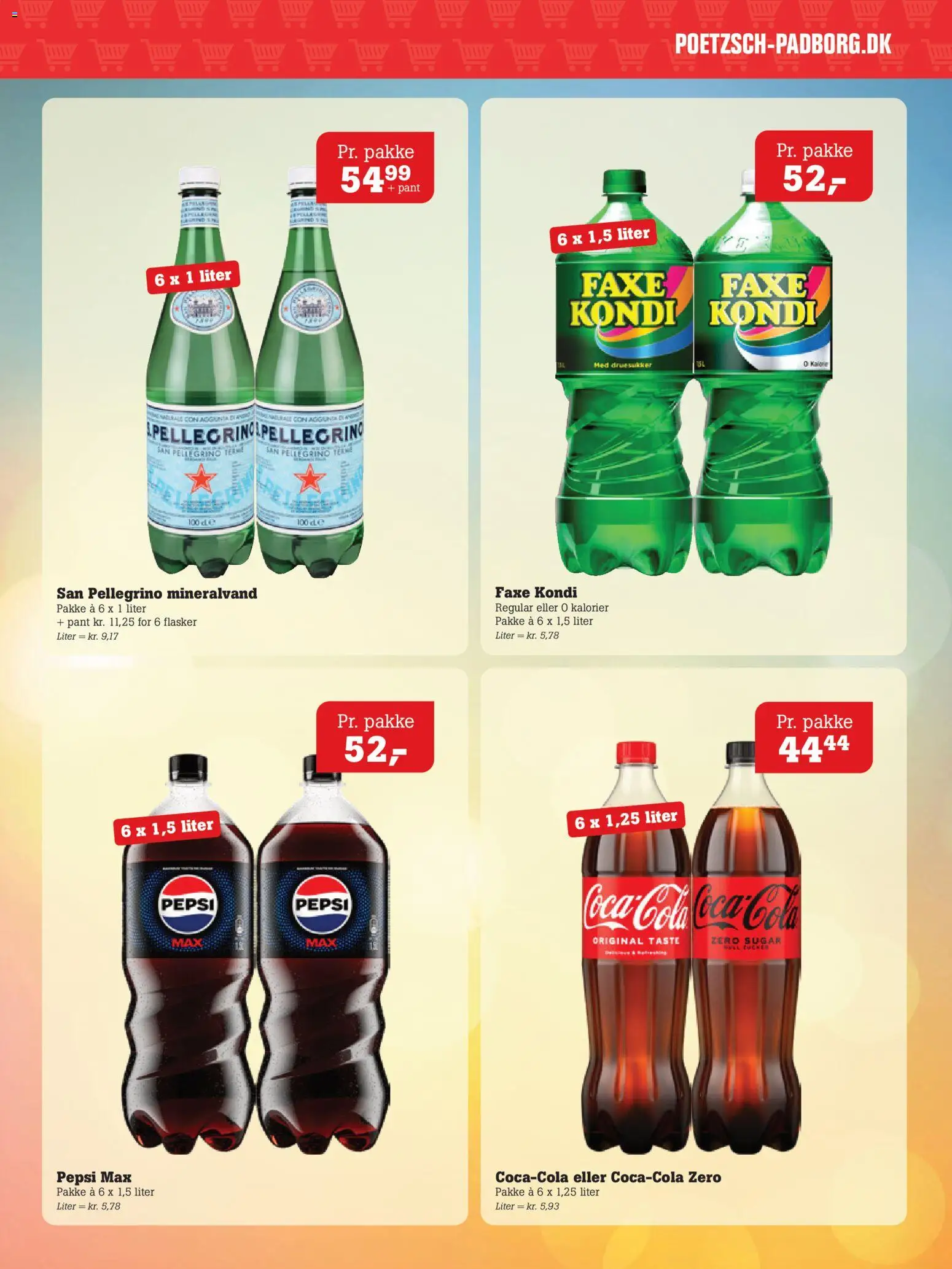Poetzsch Padborg tilbudsavis – gyldig fra 27/08/2026 | Side: 28 | Produkter: Mineralvand, Faxe Kondi, Pepsi, Pepsi Max